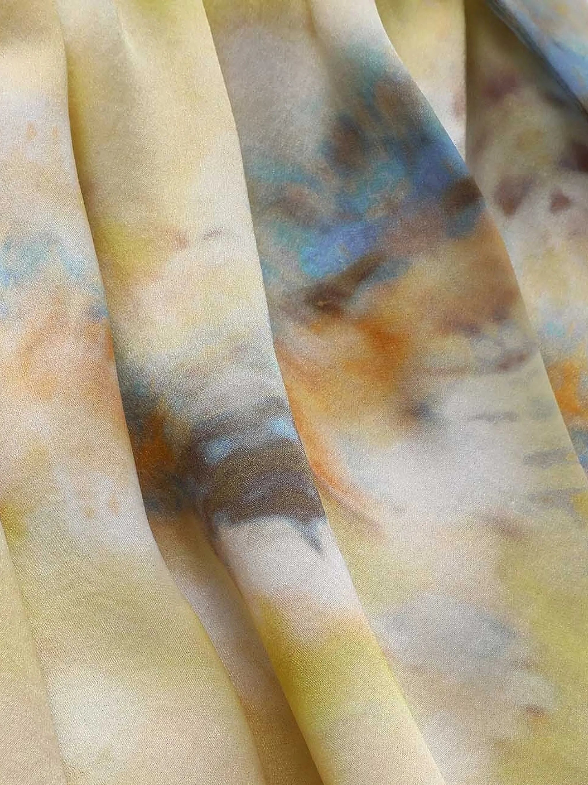 Alchemy tie-dye ruffled shorts