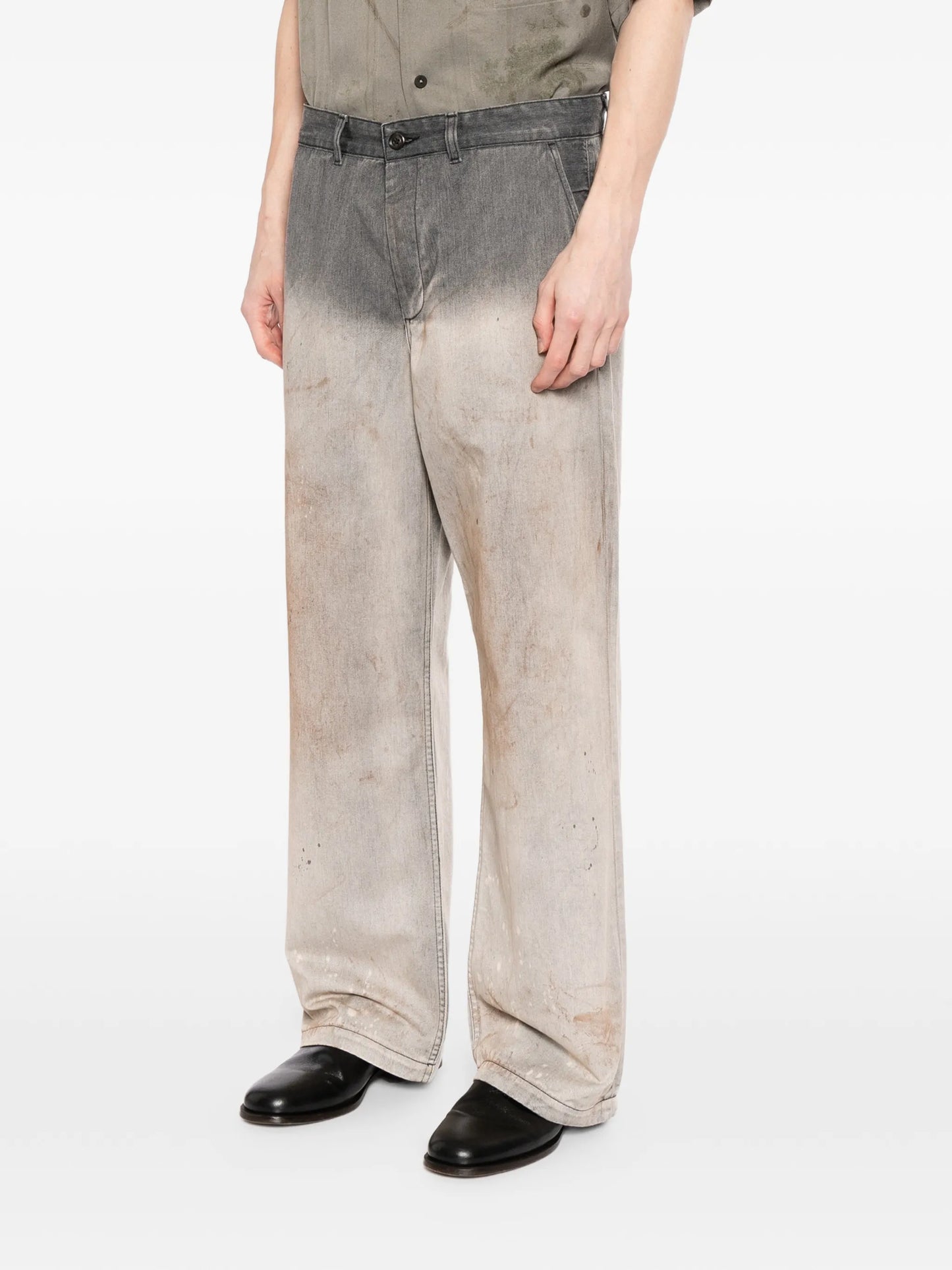 Rig paint-splatter jeans