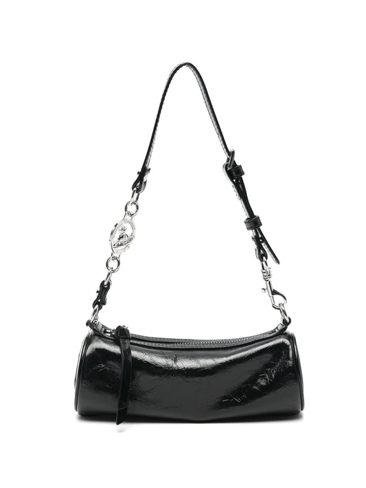 Cindy patent-finish shoulder bag