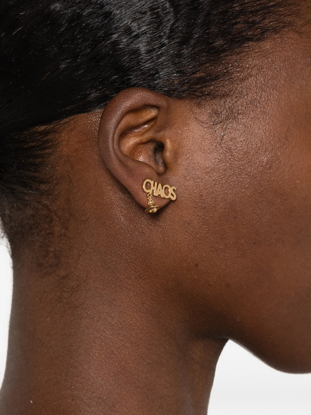 Chaos Orb-pendant stud earrings