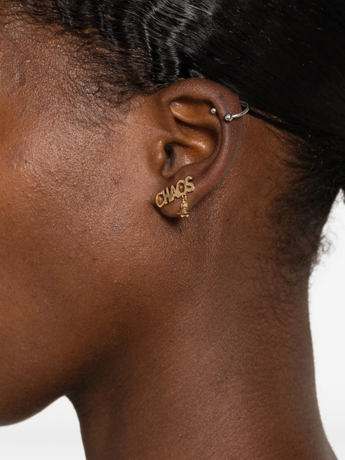 Chaos Orb-pendant stud earrings