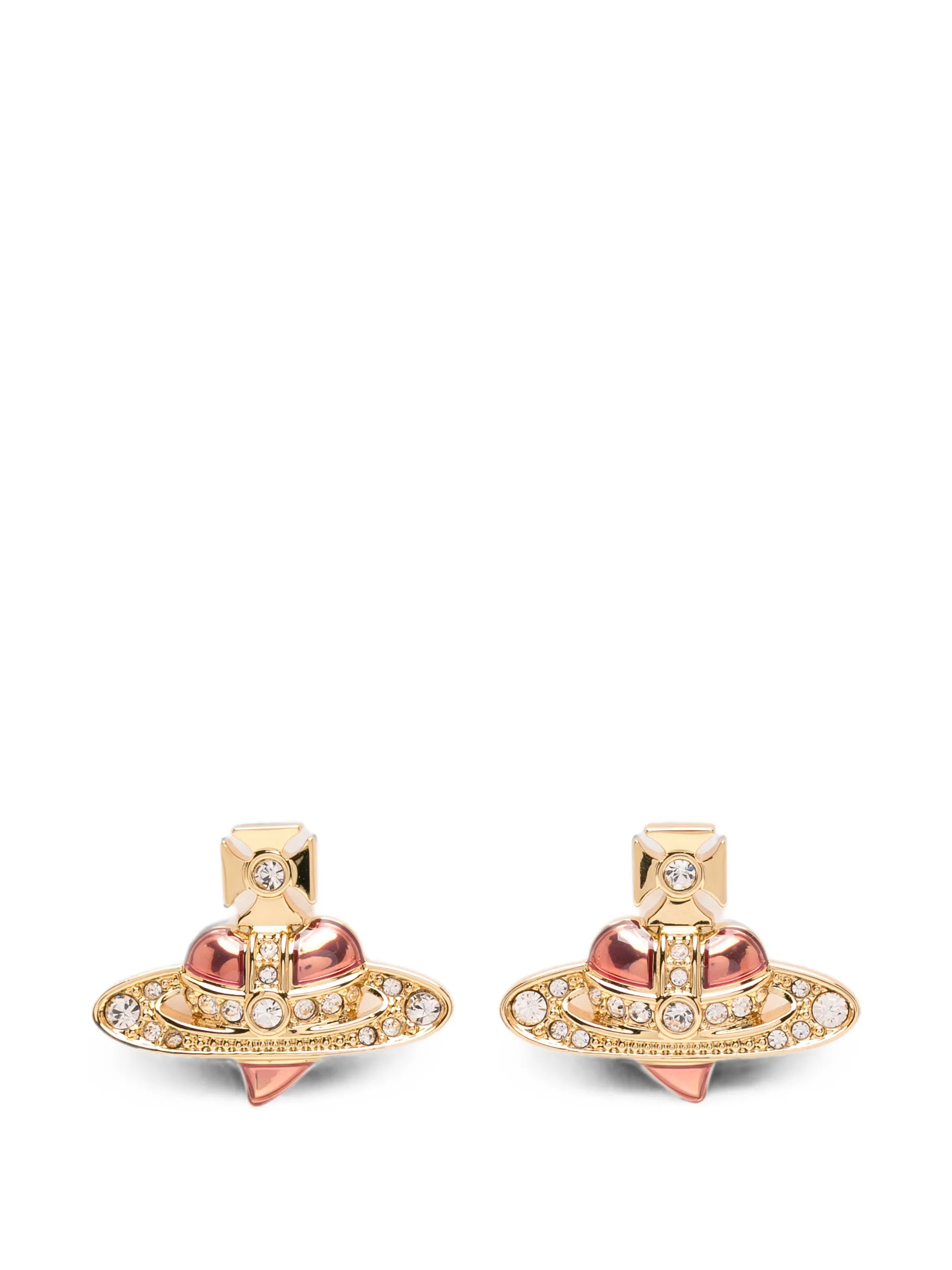 heart-motif earrings