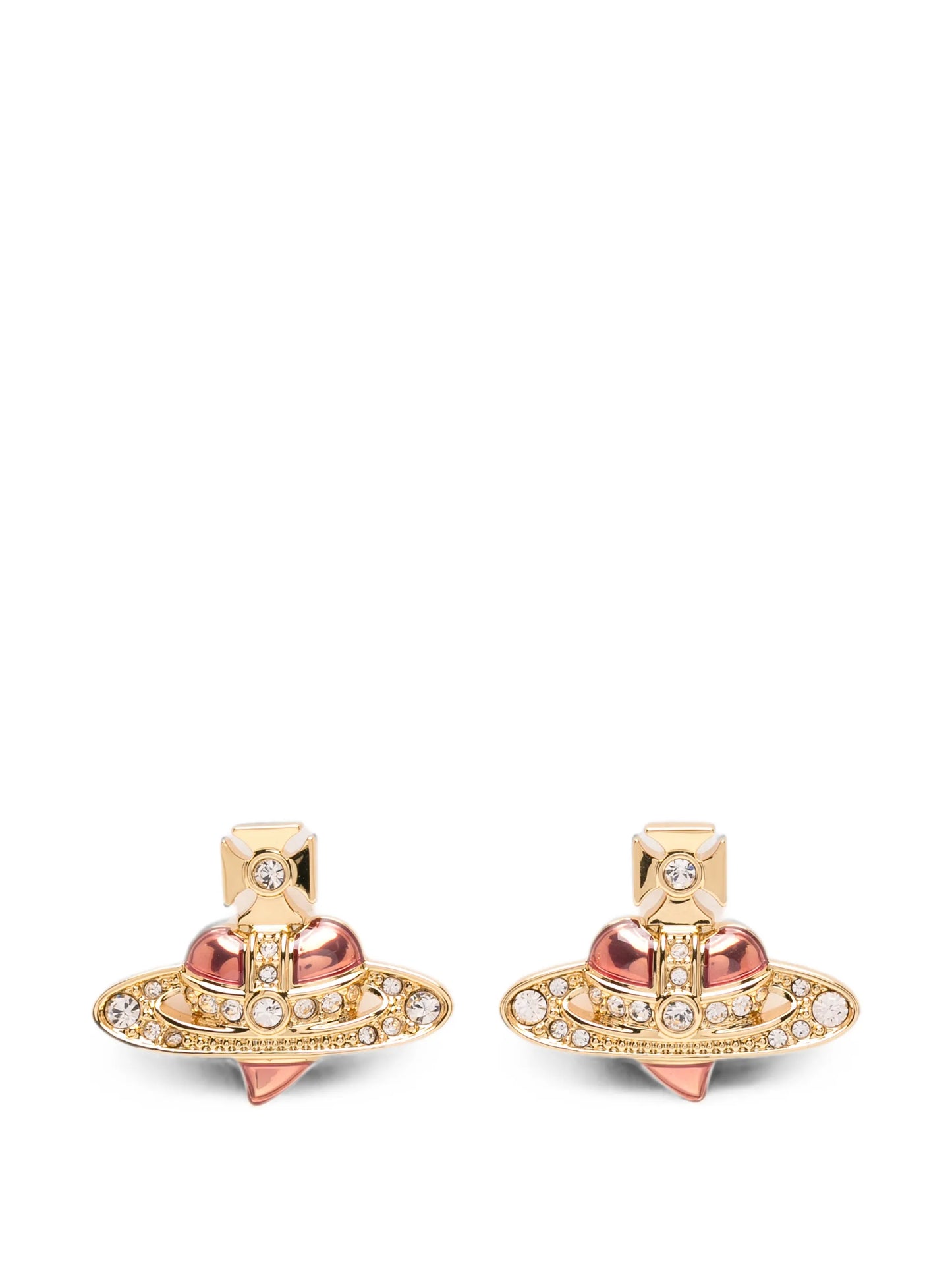 heart-motif earrings