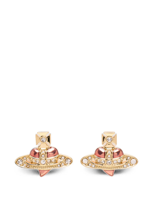 heart-motif earrings