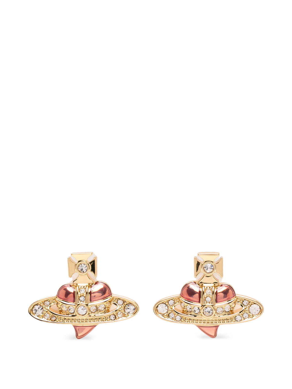 New Diamante Heart earrings