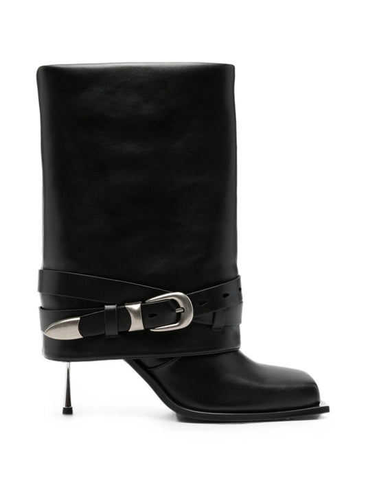 Emilia buckled leather boots