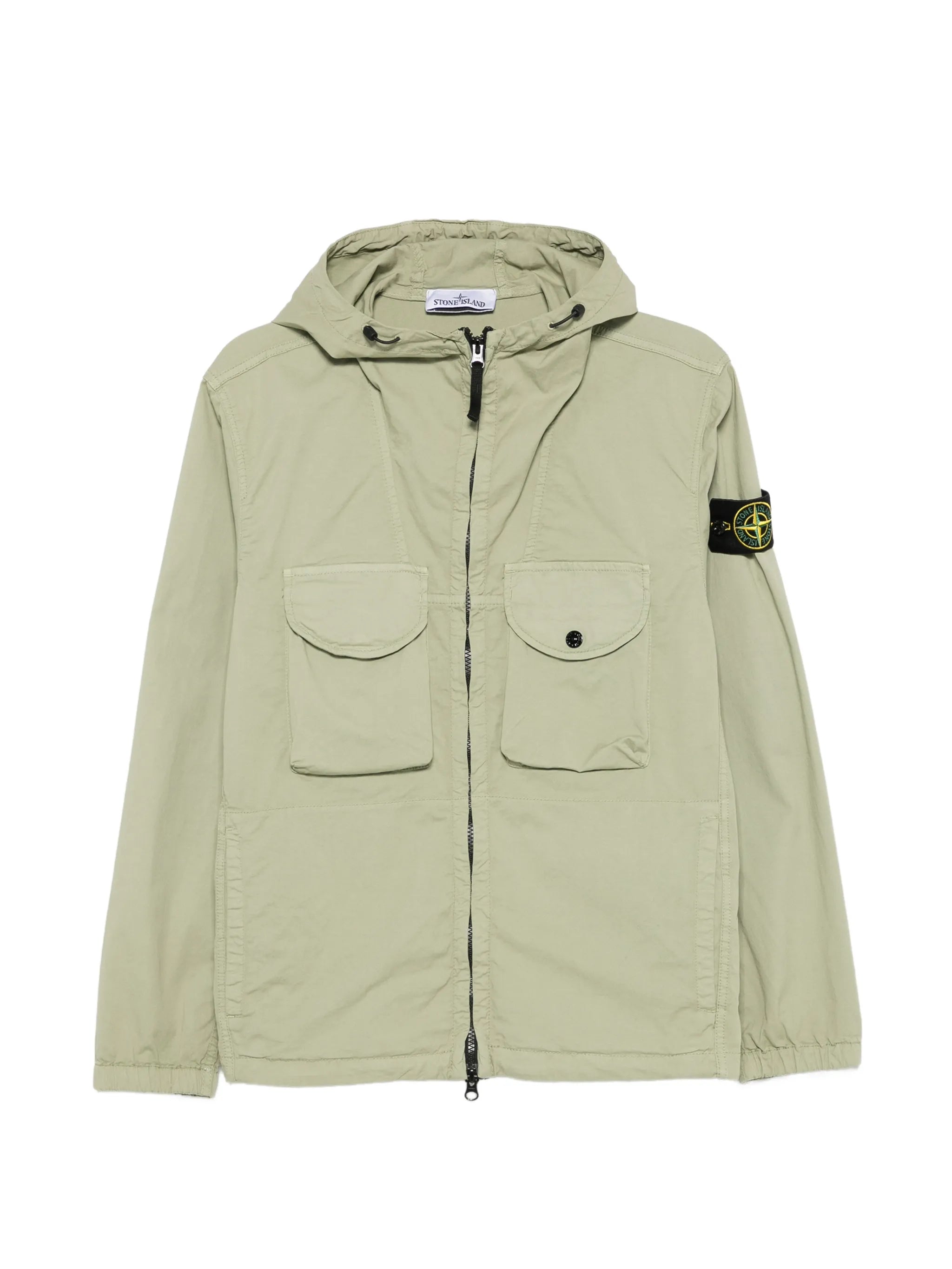 1200004 stretch organic cotton twill overshirt