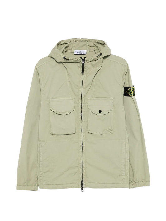 1200004 stretch organic cotton twill overshirt