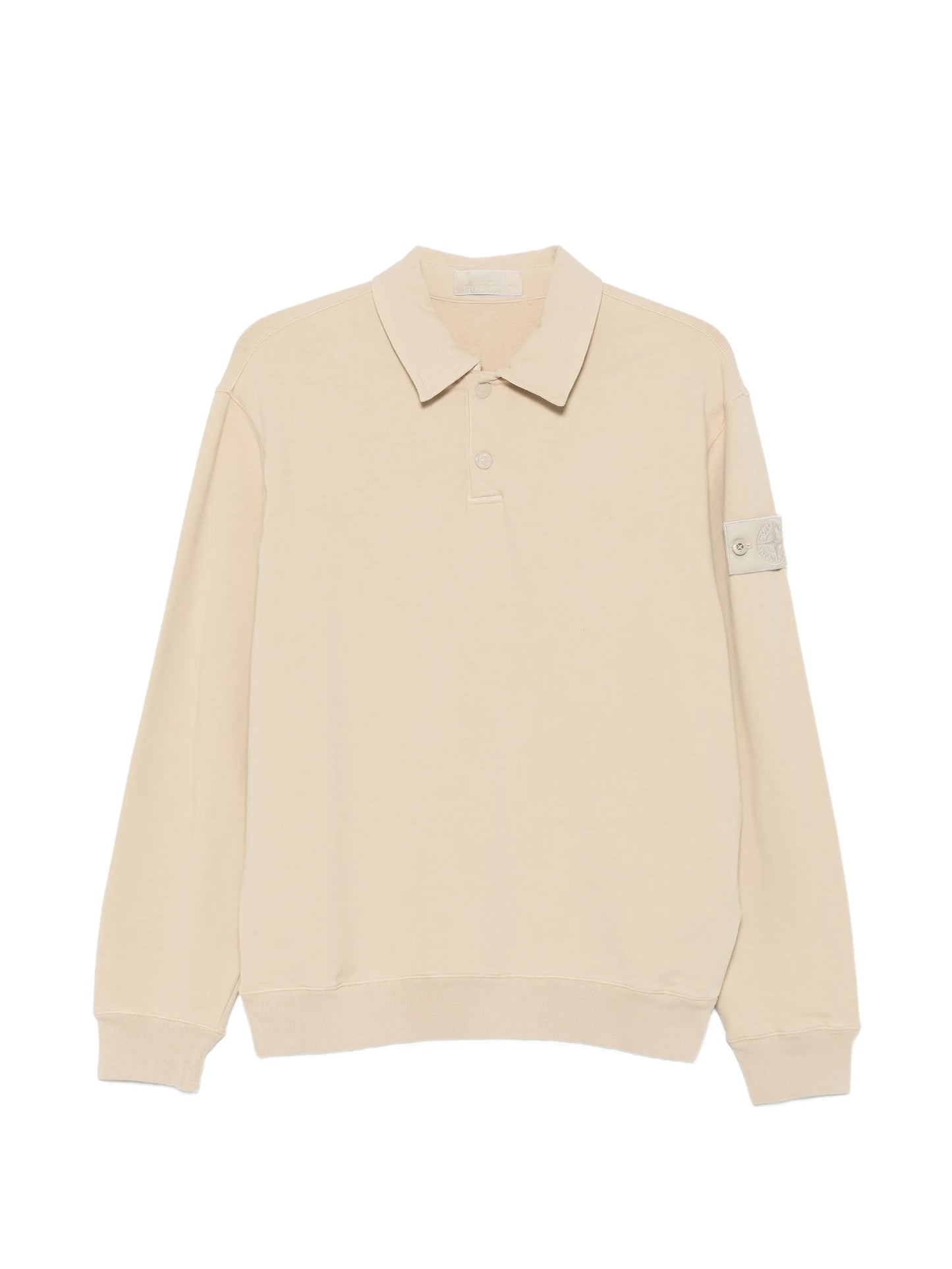 logo-patch long-sleeve polo shirt