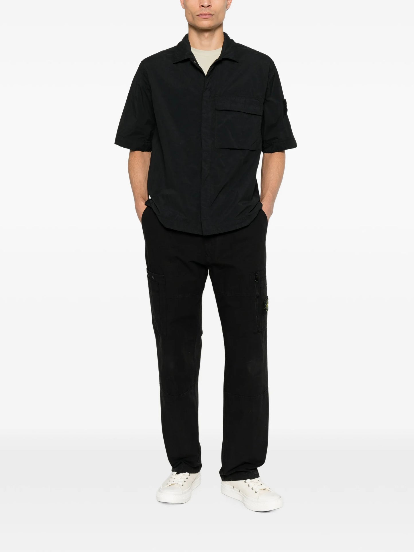 logo-patch short-sleeve shirt