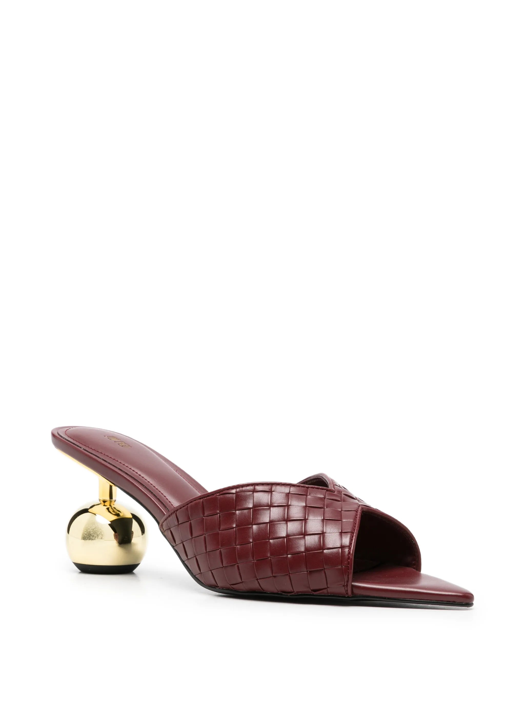 Ellie braided sphere-heel sandals
