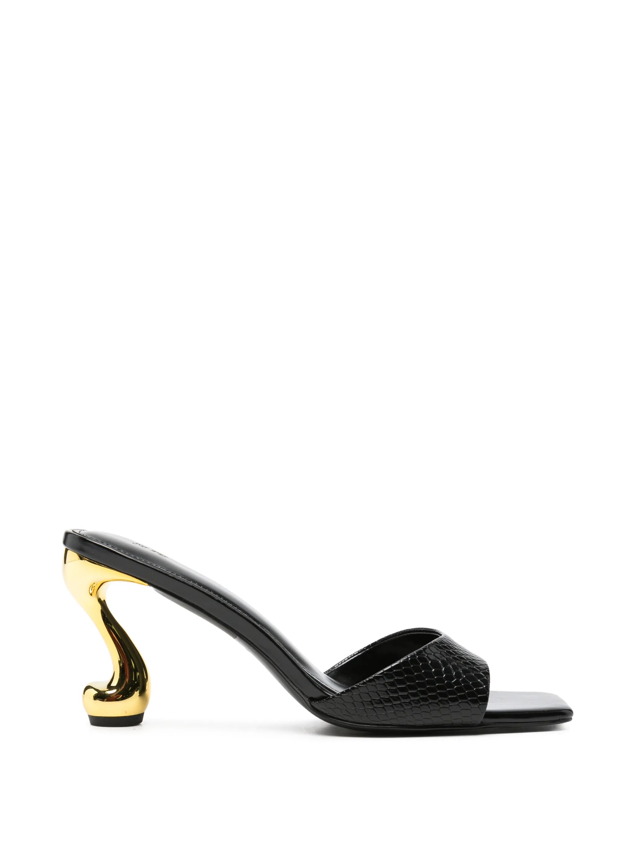 Hannah snakeskin-effect sandals