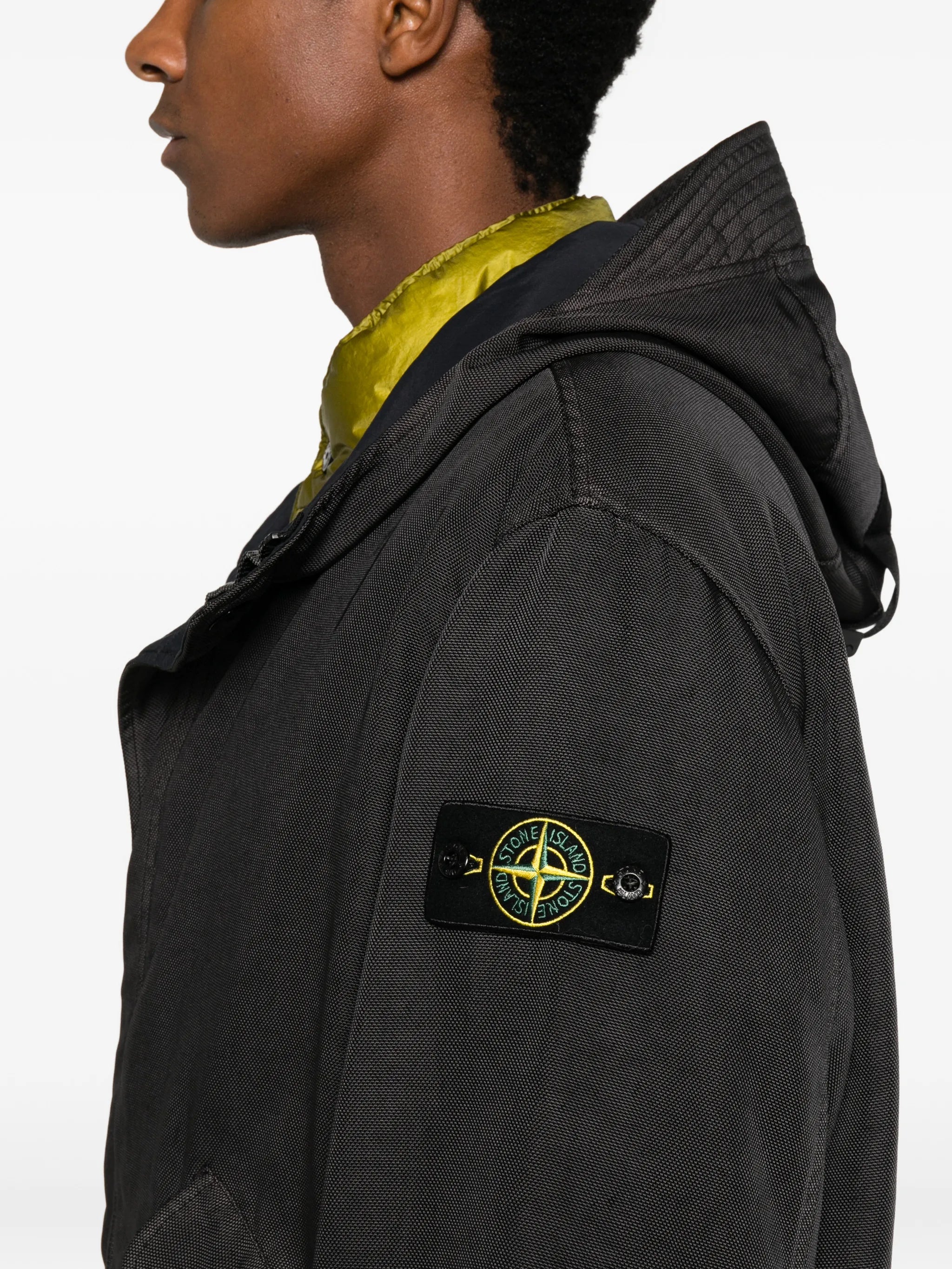 check-print reversible parka
