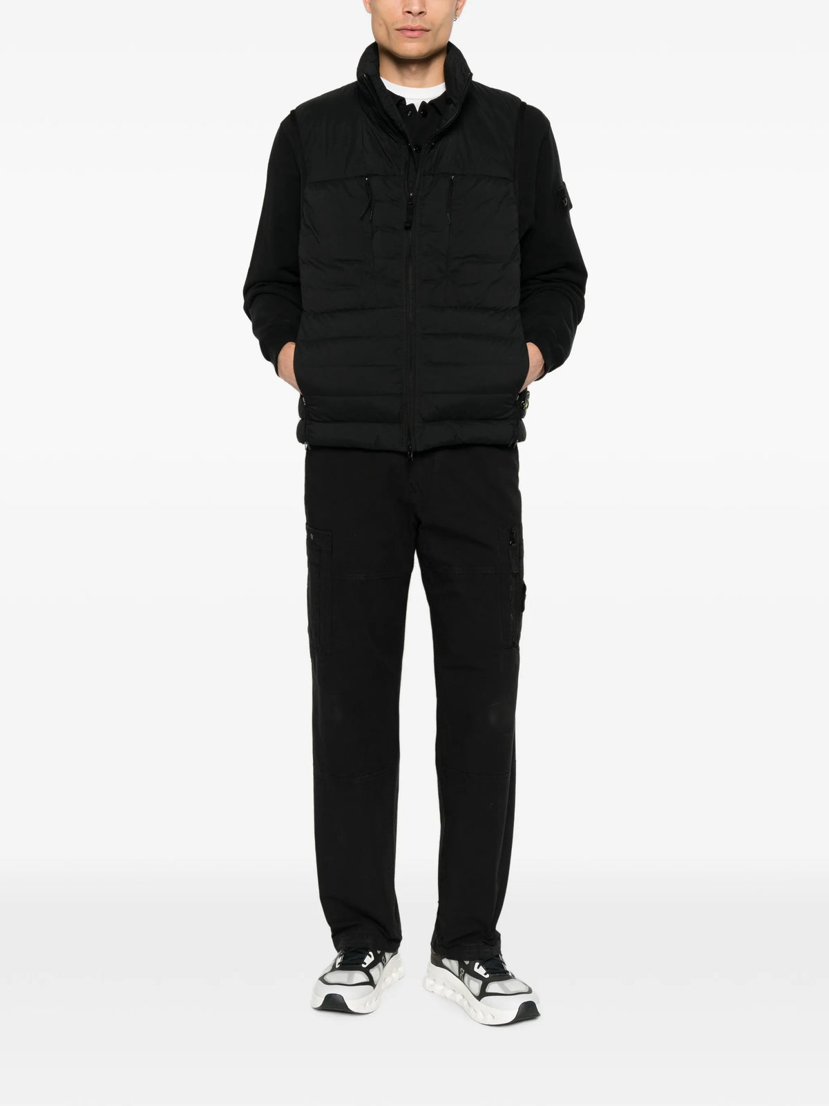 G100011 Seamless tunnel nylon down-TC vest