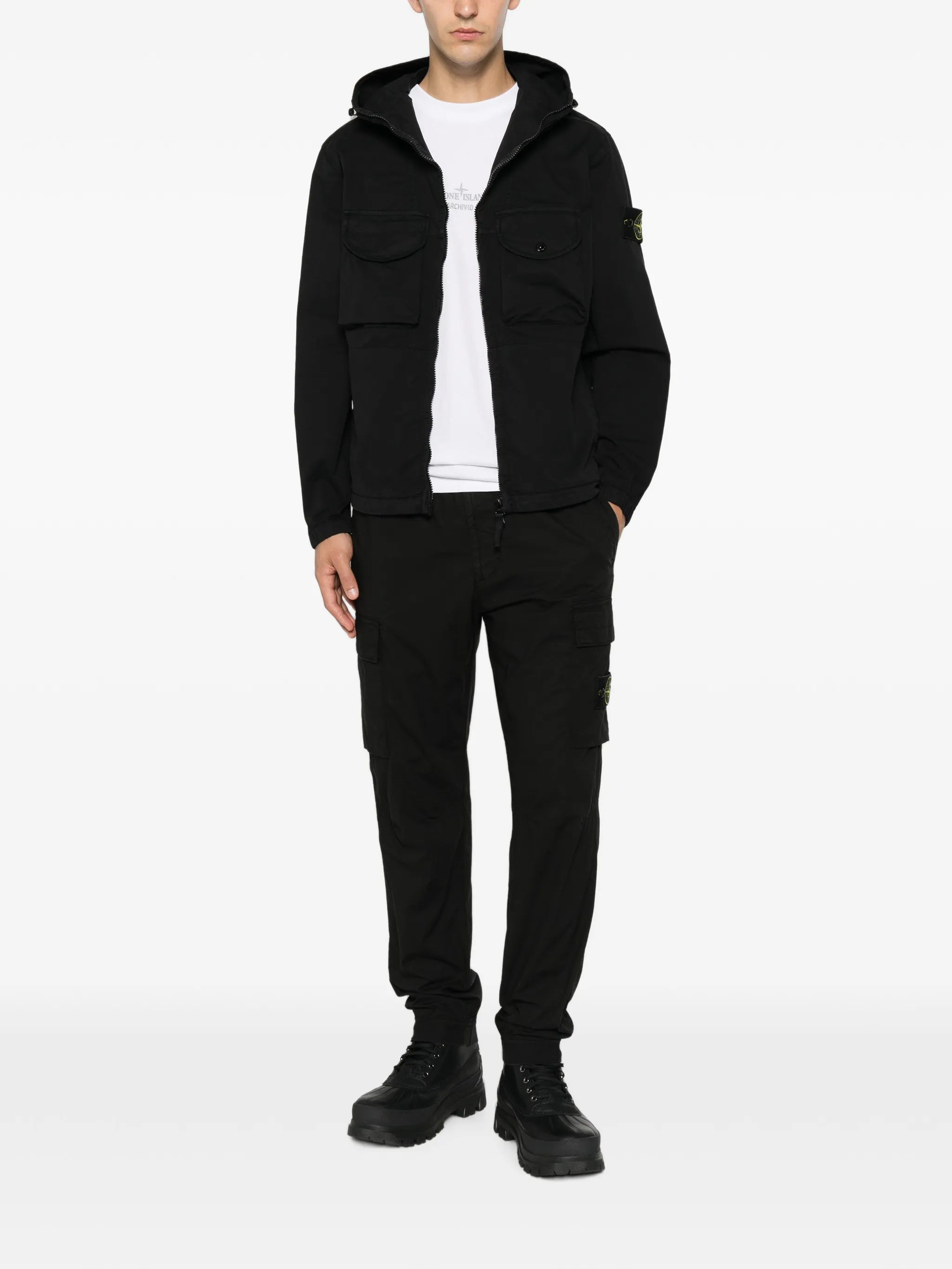 1200004 stretch organic cotton twill overshirt