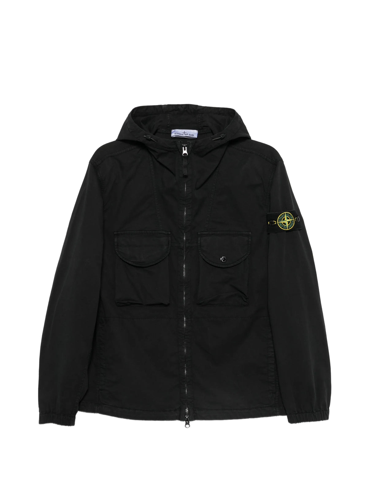 1200004 stretch organic cotton twill overshirt