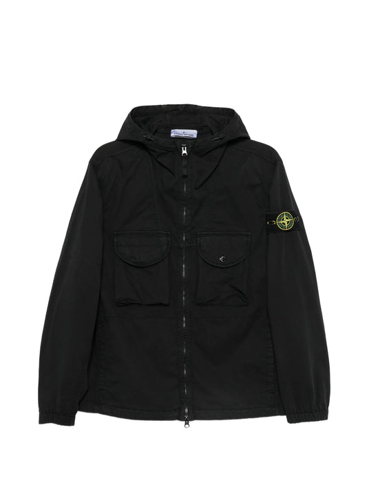 1200004 stretch organic cotton twill overshirt