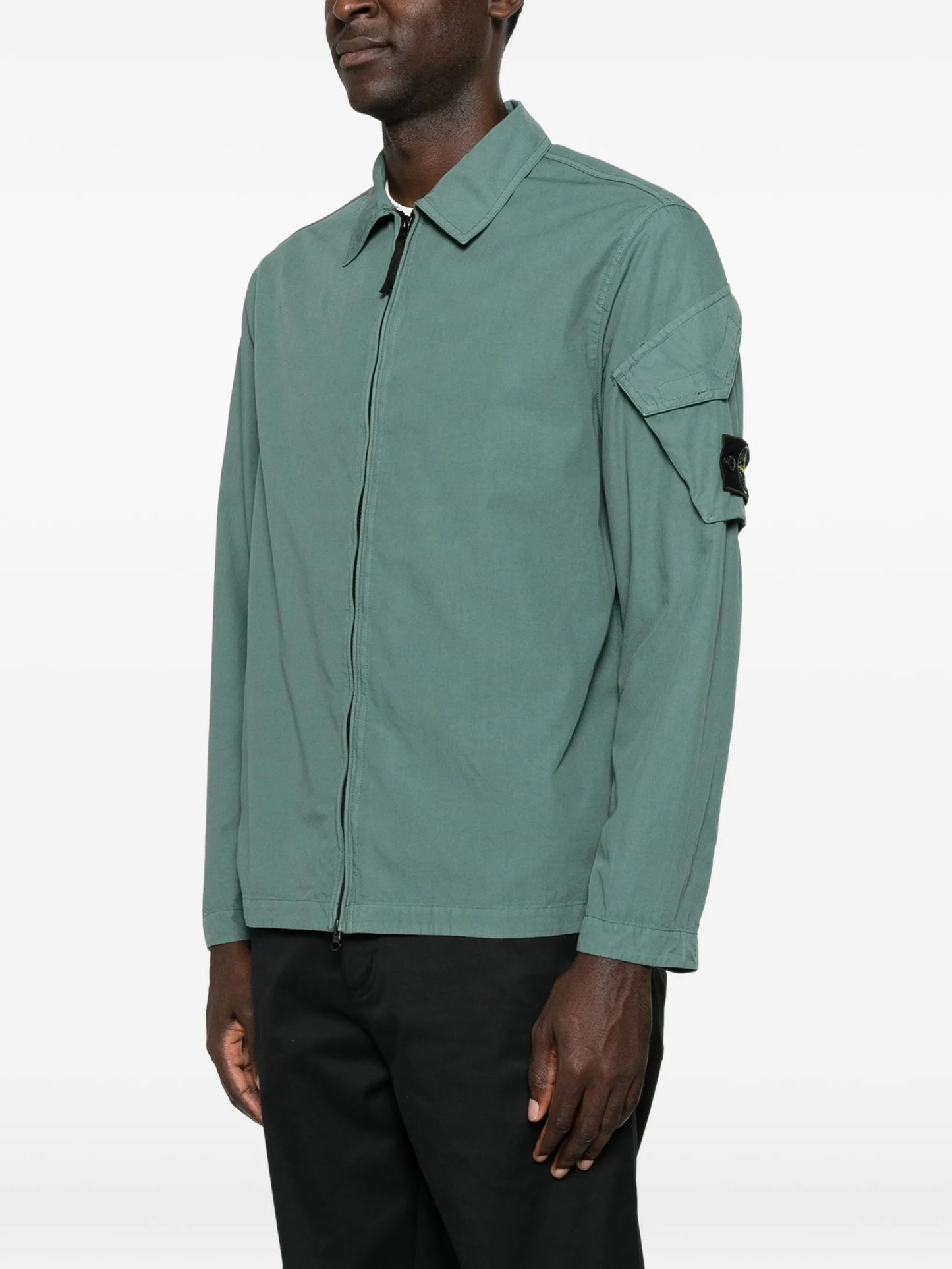 zip-up shirt jacket