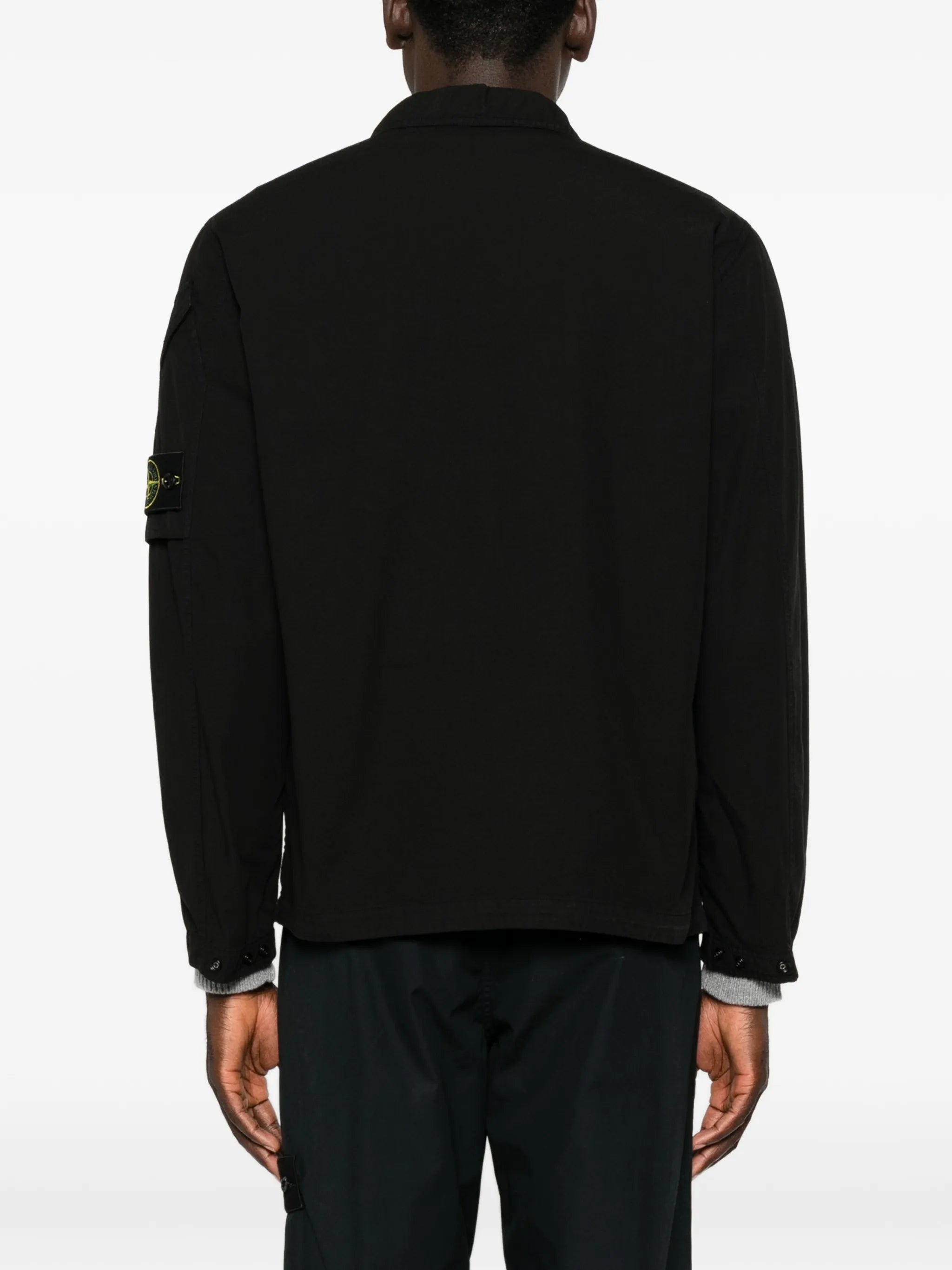 zip-fastening overshirt