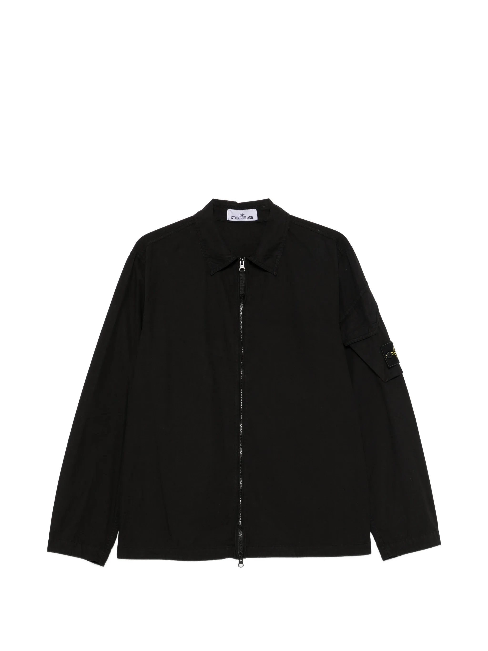 zip-fastening overshirt