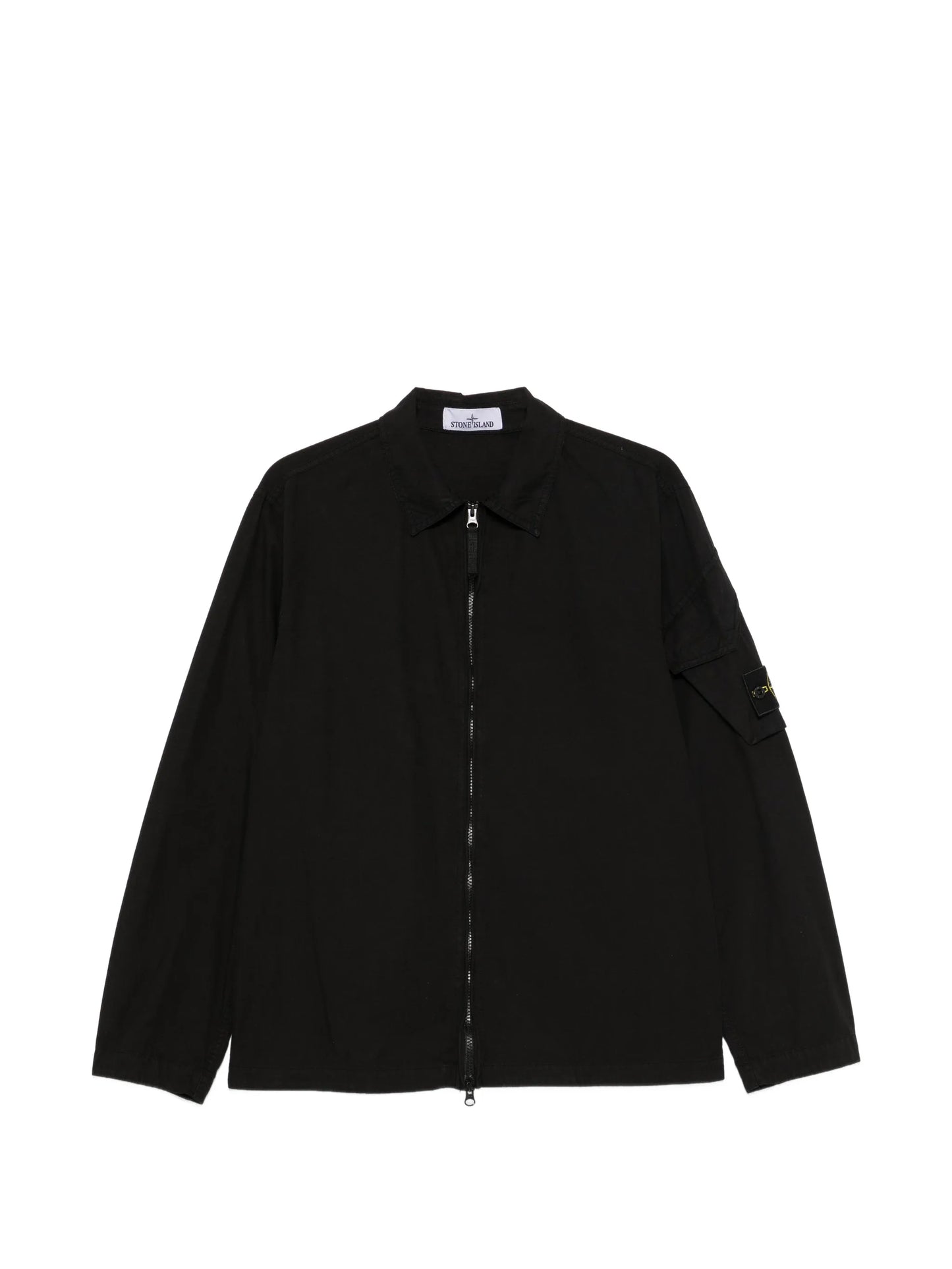 zip-fastening overshirt