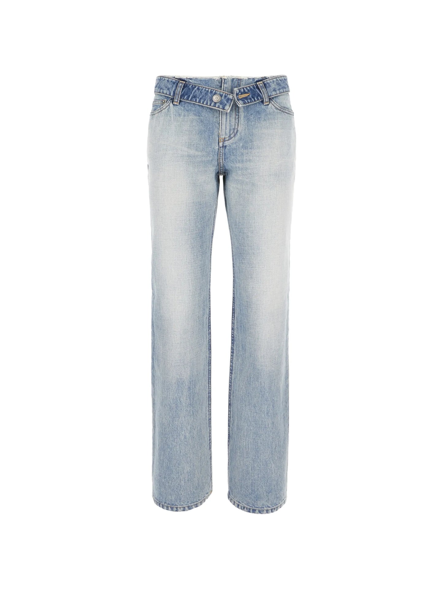 faded-effect jeans