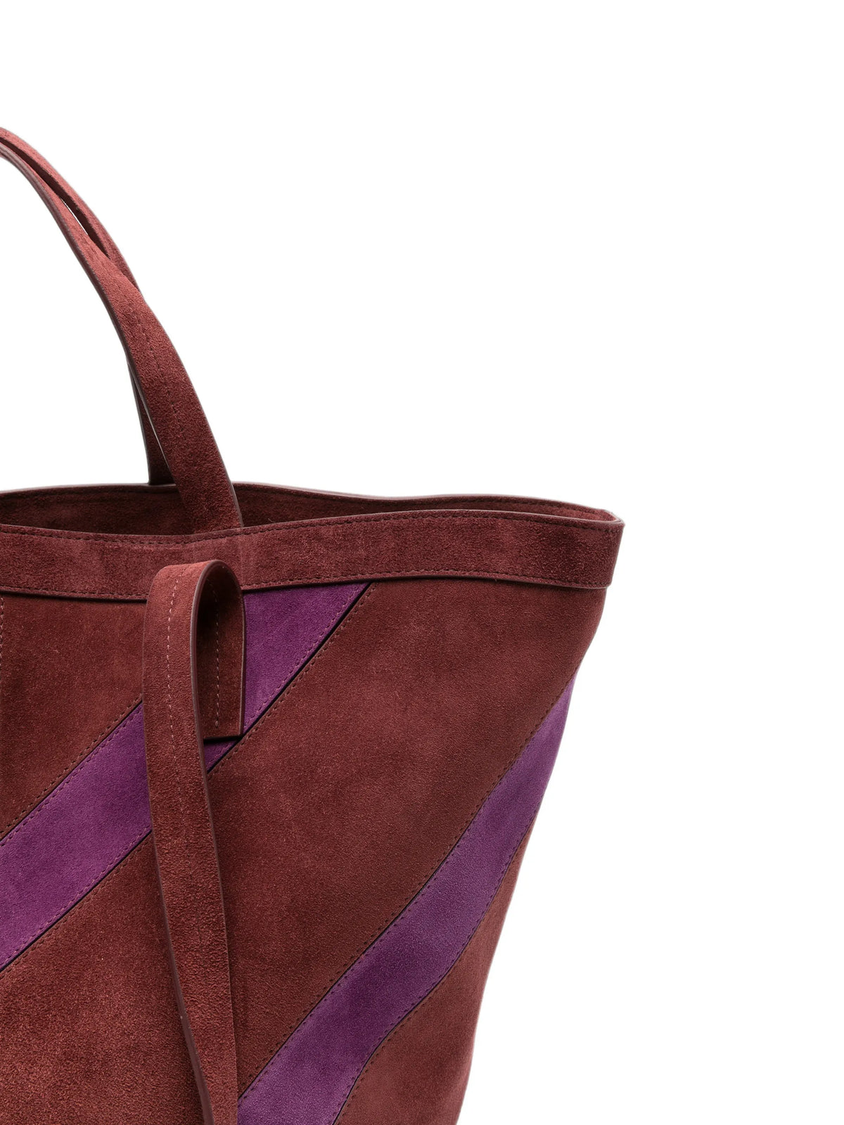 medium Trapezoid suede calfskin tote bag