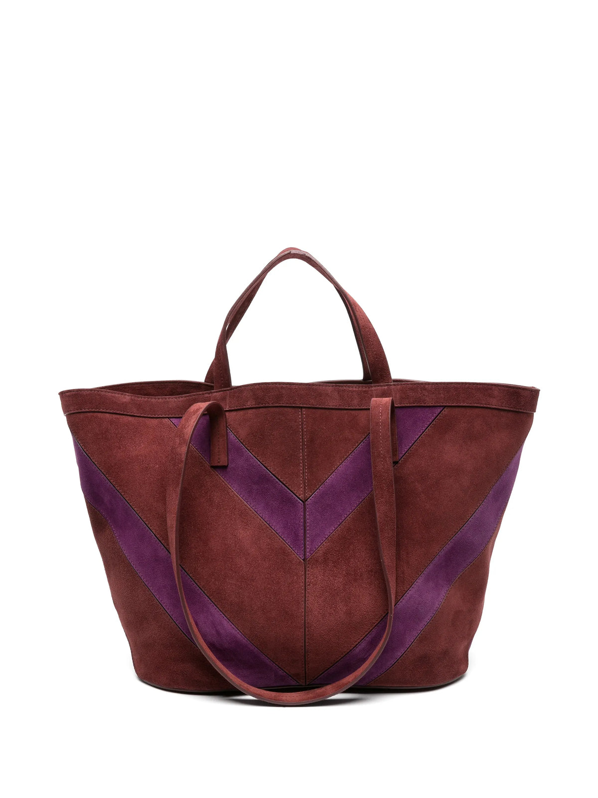 medium Trapezoid suede calfskin tote bag