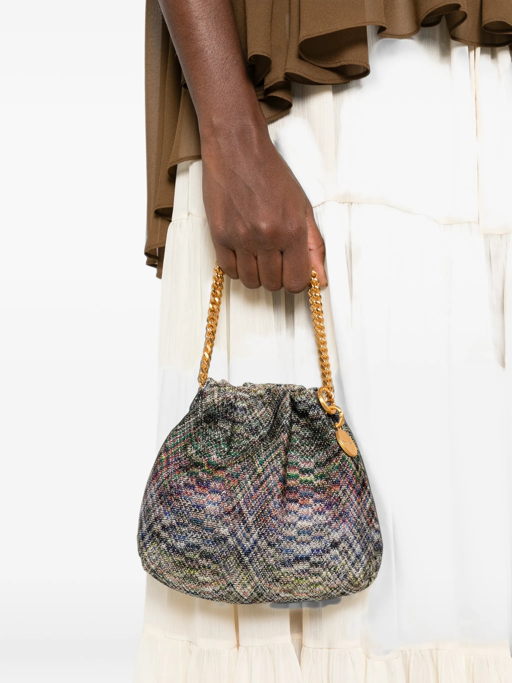 mini Stereo Flame drawstring tote bag
