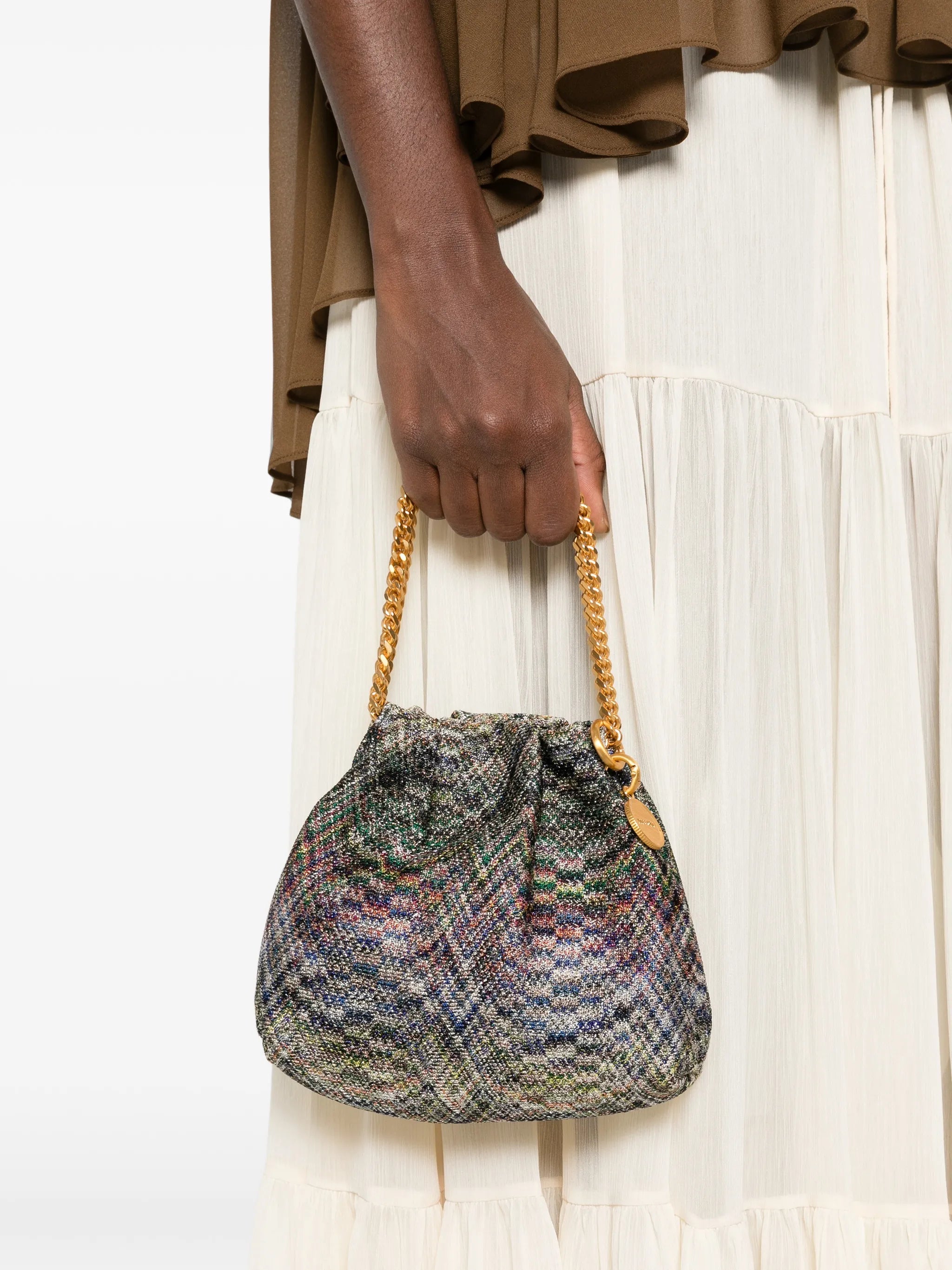 mini Stereo Flame drawstring tote bag