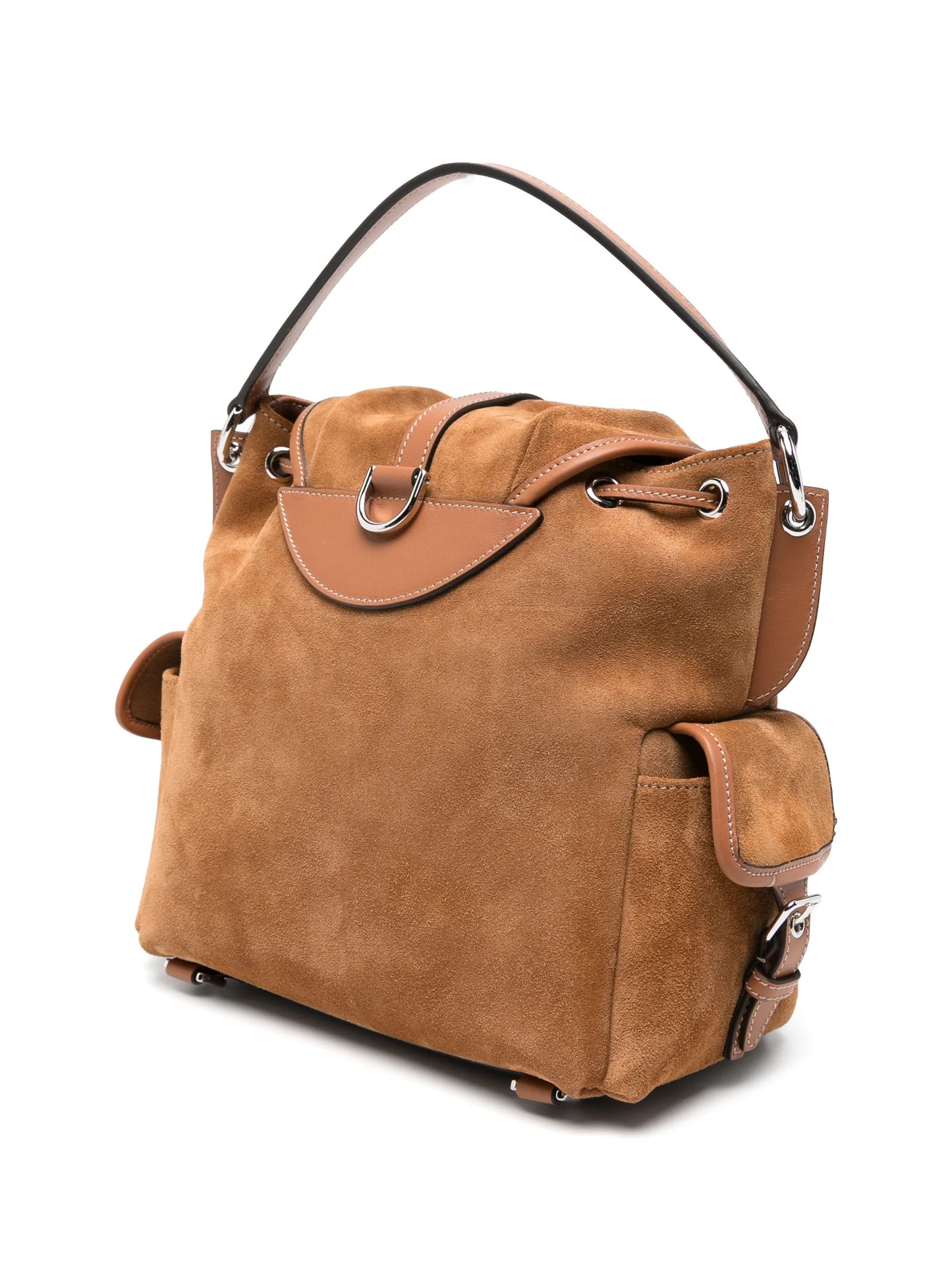 backpack in suede mini