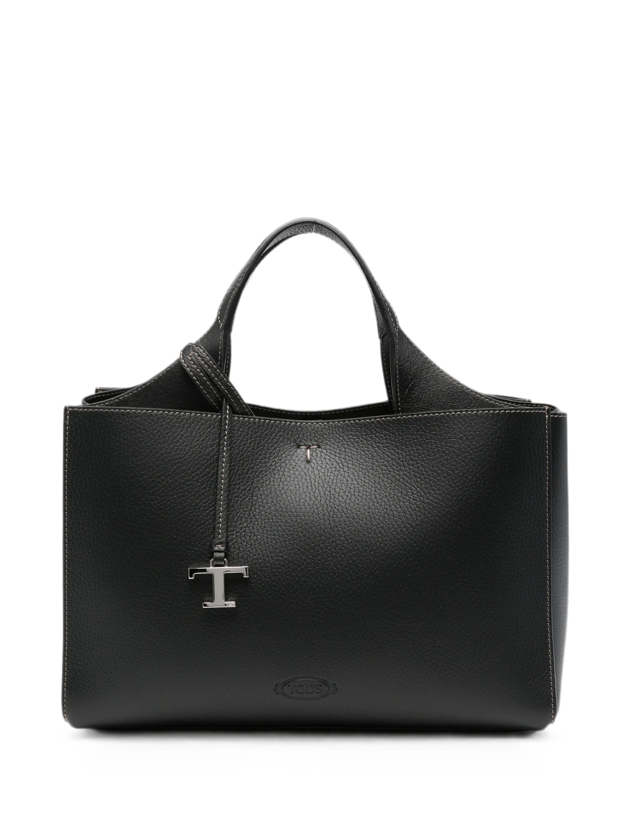 Hanging T leather tote bag