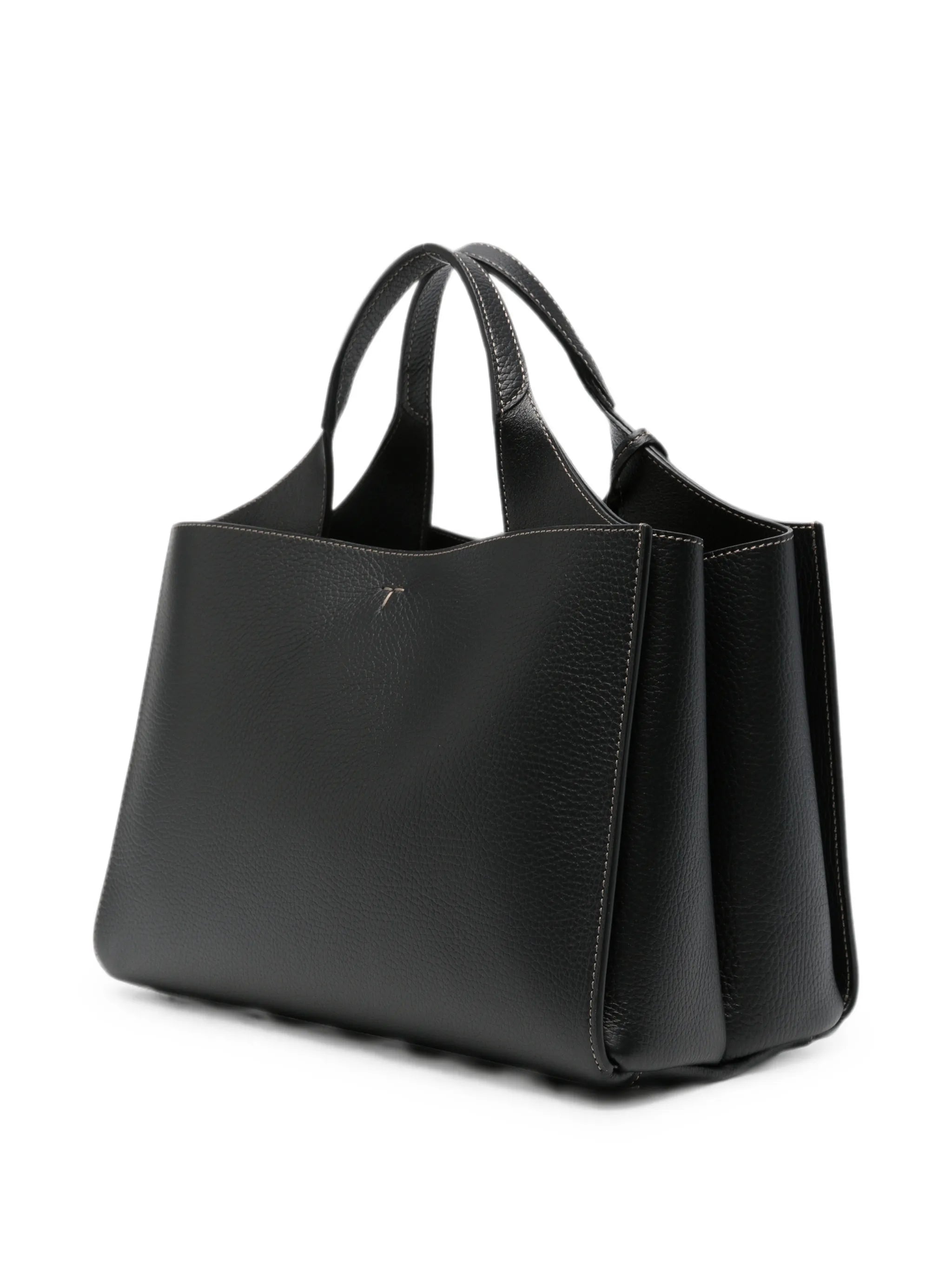Hanging T leather tote bag