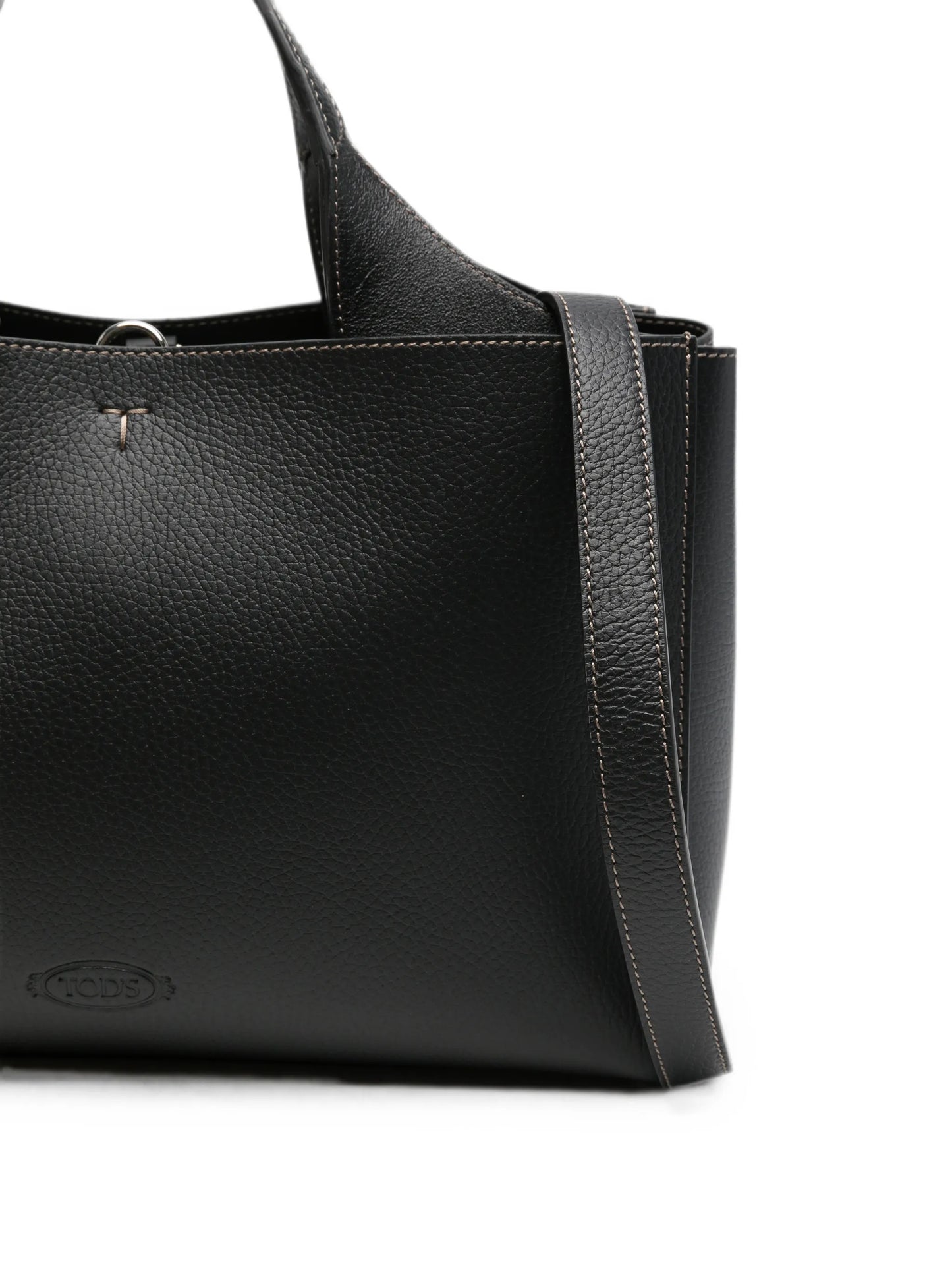 Hanging T leather tote bag