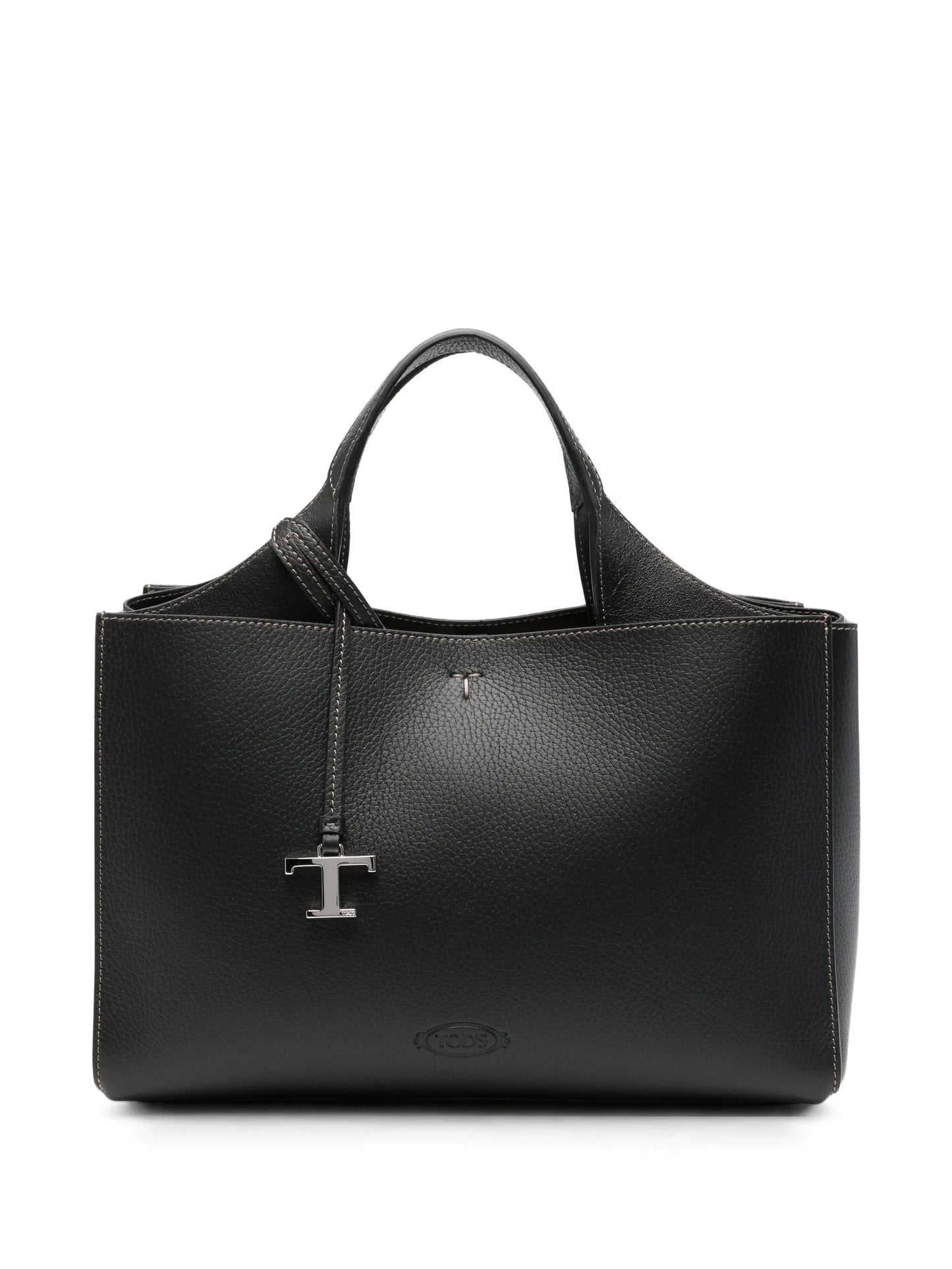 Hanging T leather tote bag