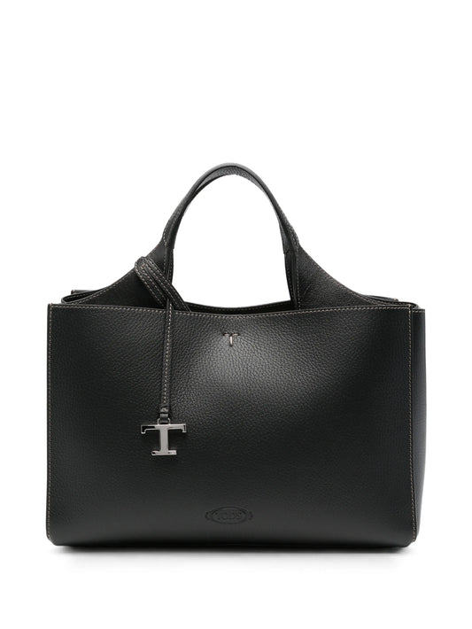 Hanging T leather tote bag