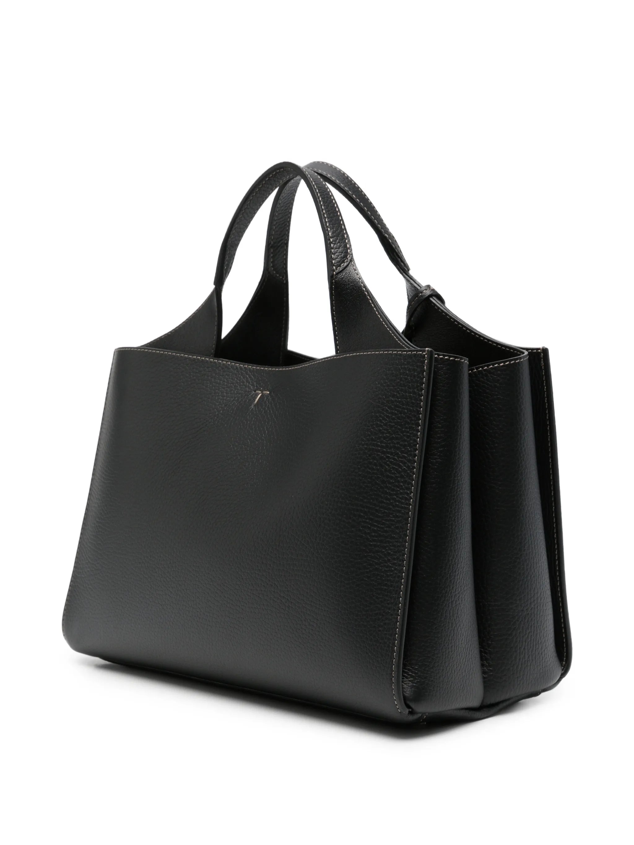 Hanging T leather tote bag