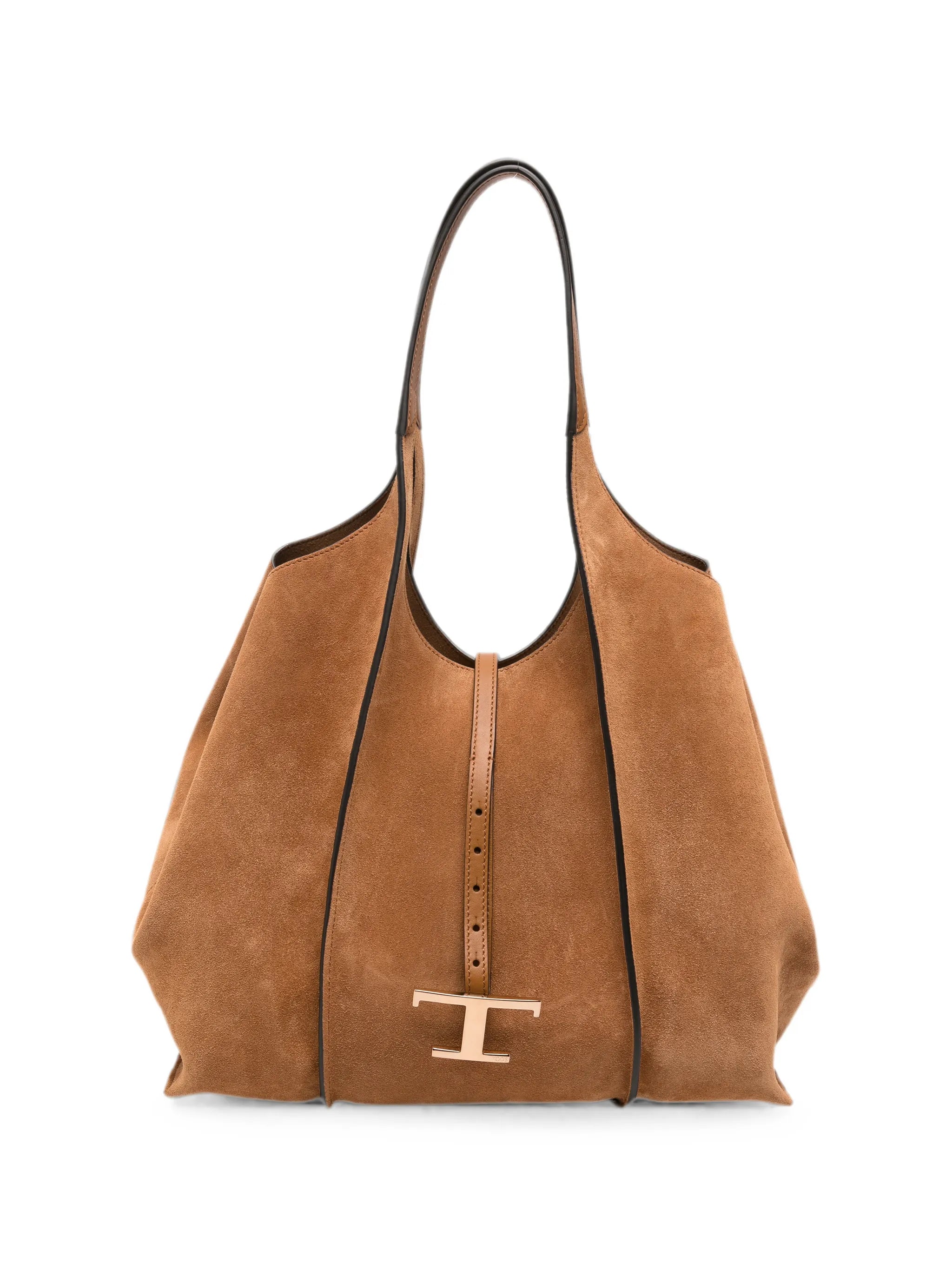 medium T Timeless suede tote bag