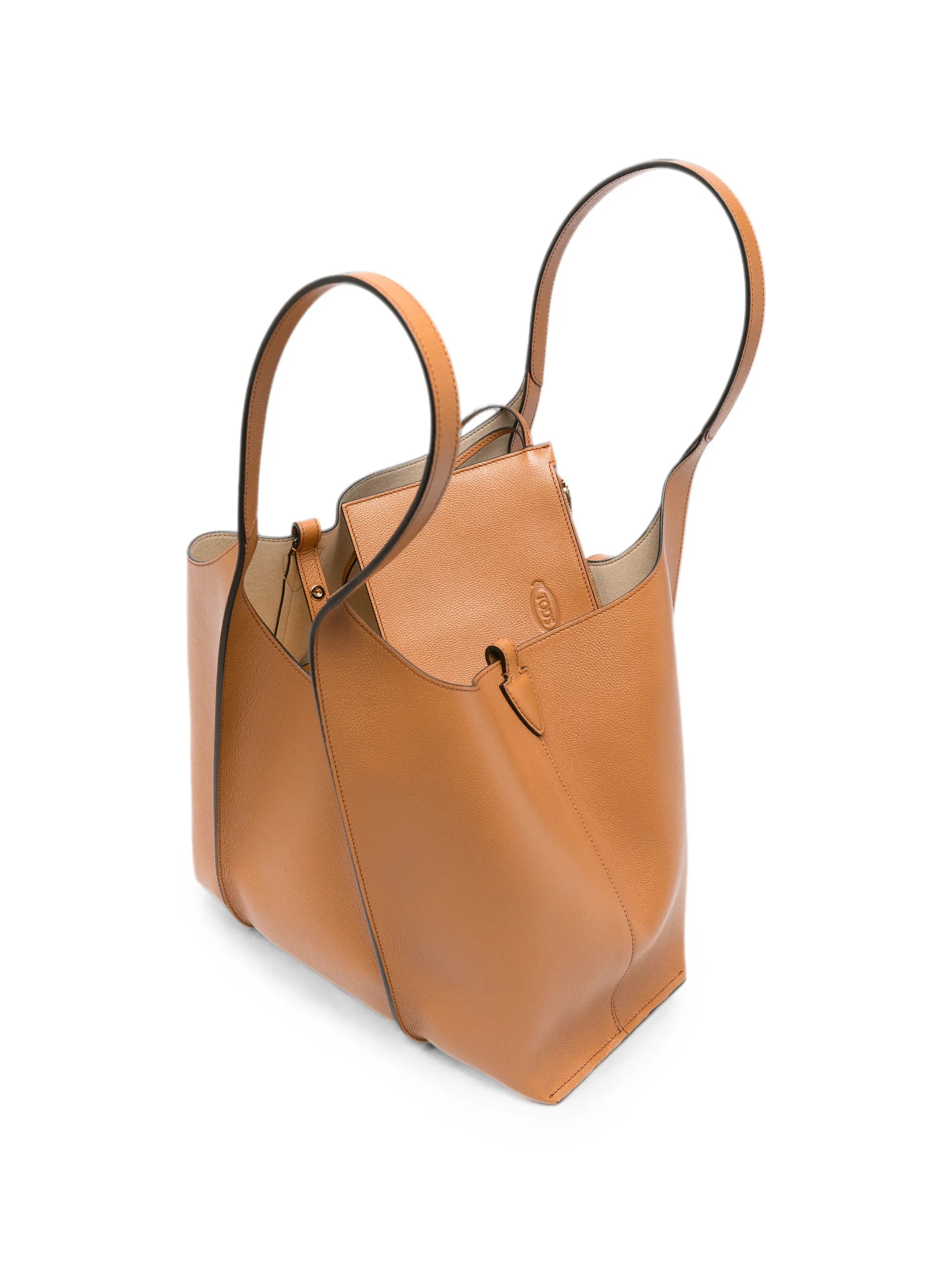 T Timeless shopping bag in leather small