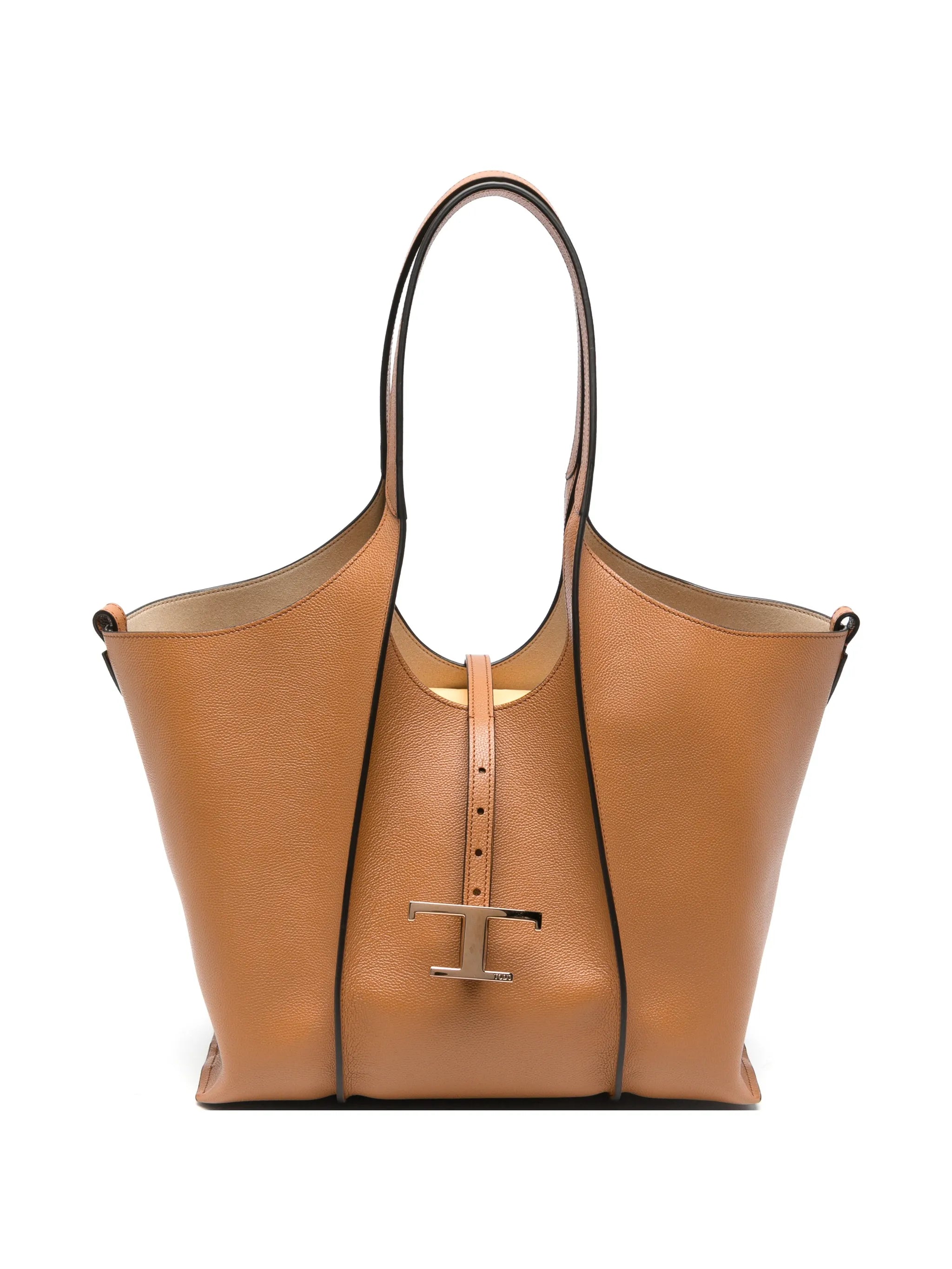 T Timeless shopping bag in leather small