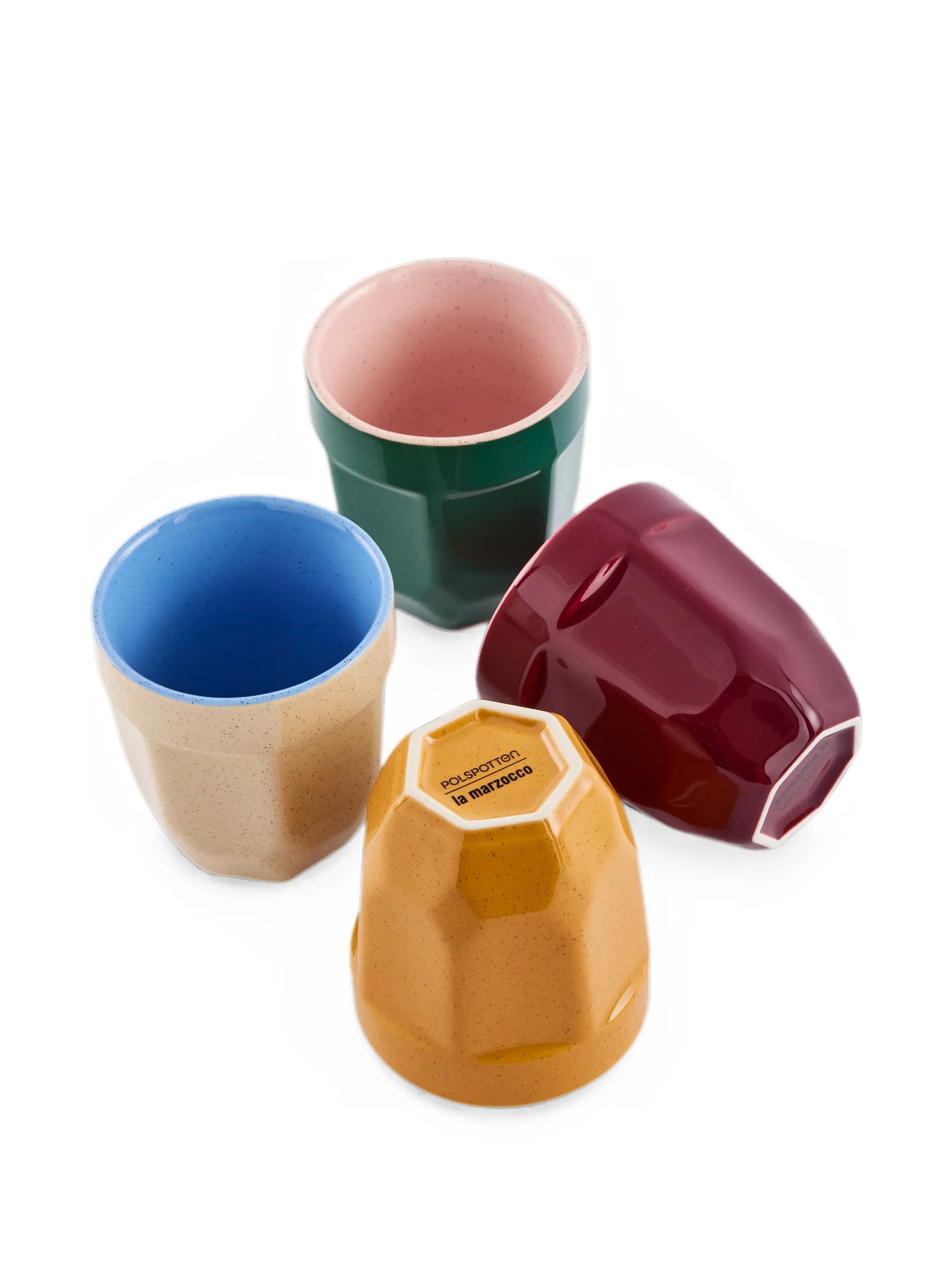 x La Marzocco speckled latte cups (set of four)