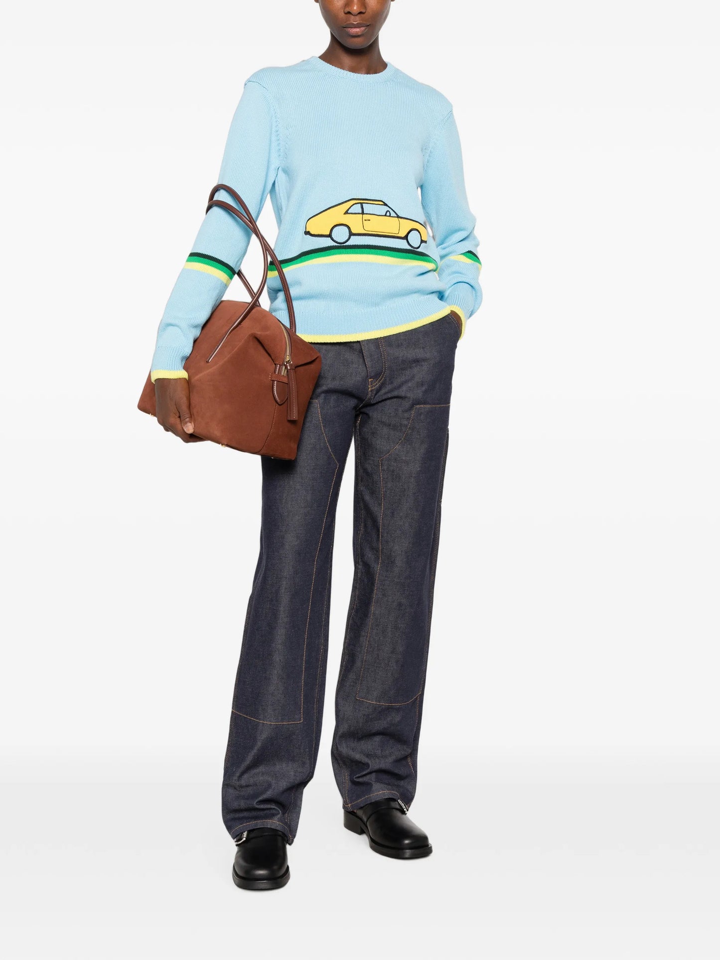 car-patch sweater