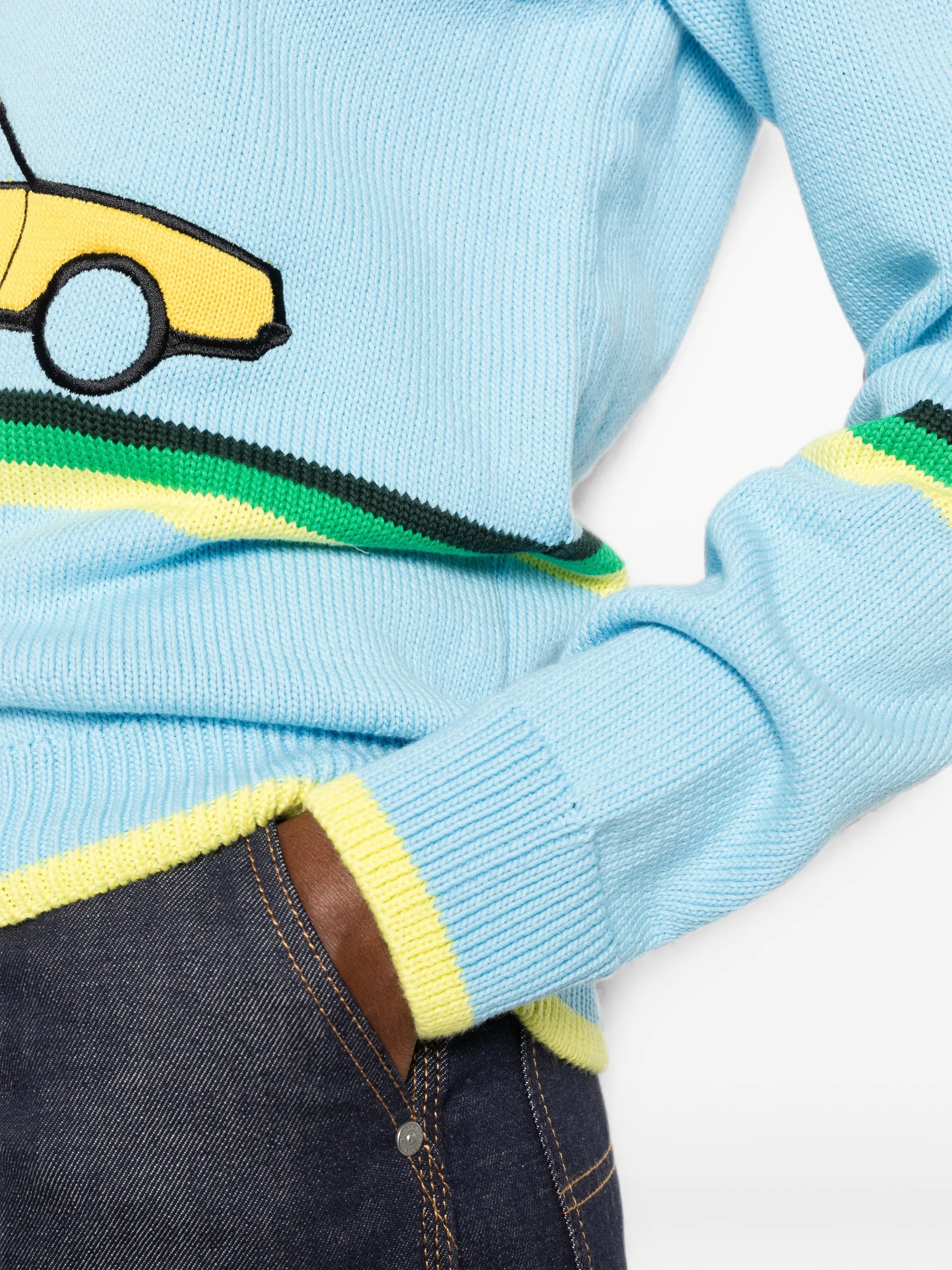 car-patch sweater