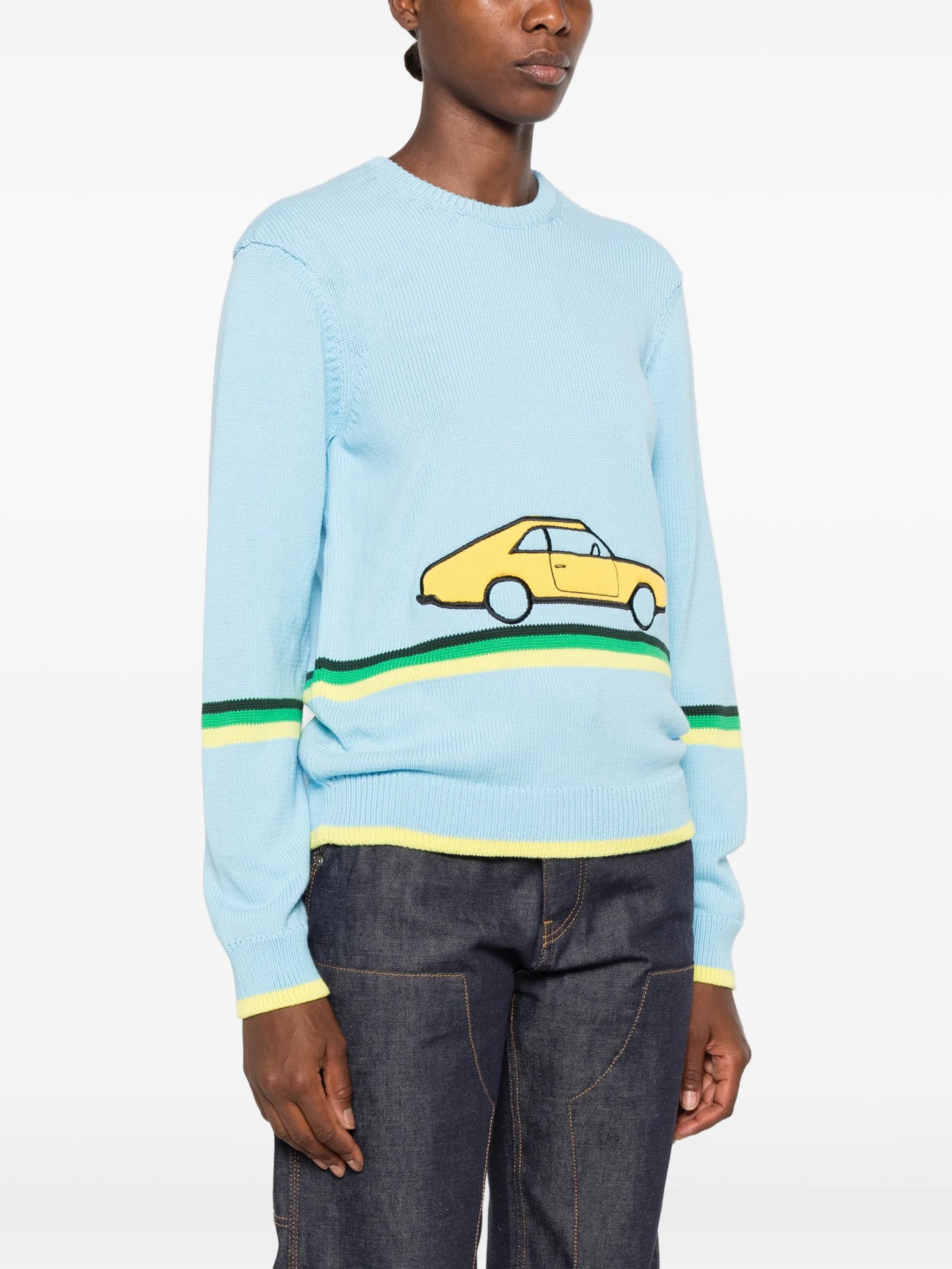 car-patch sweater