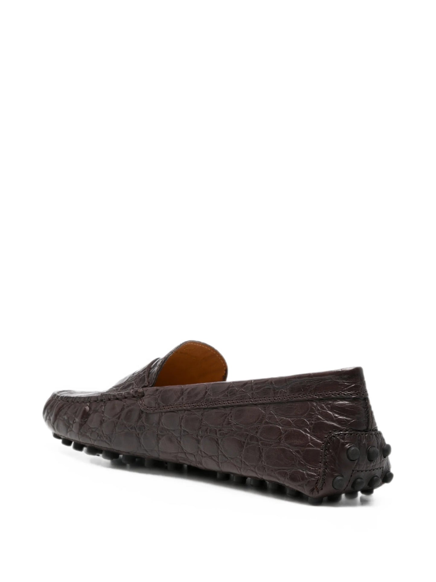 Gommino 22L croc-effect leather loafers