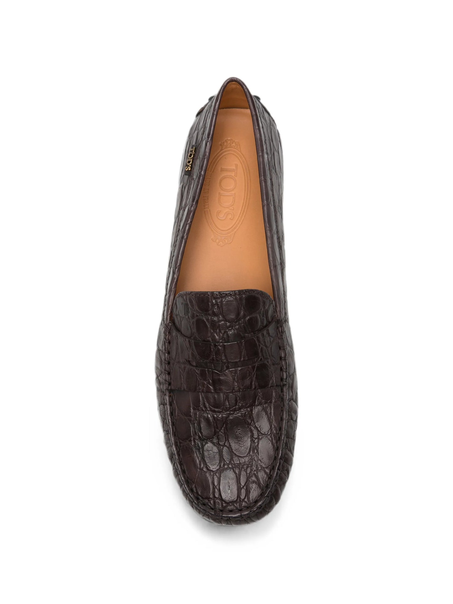 Gommino 22L croc-effect leather loafers