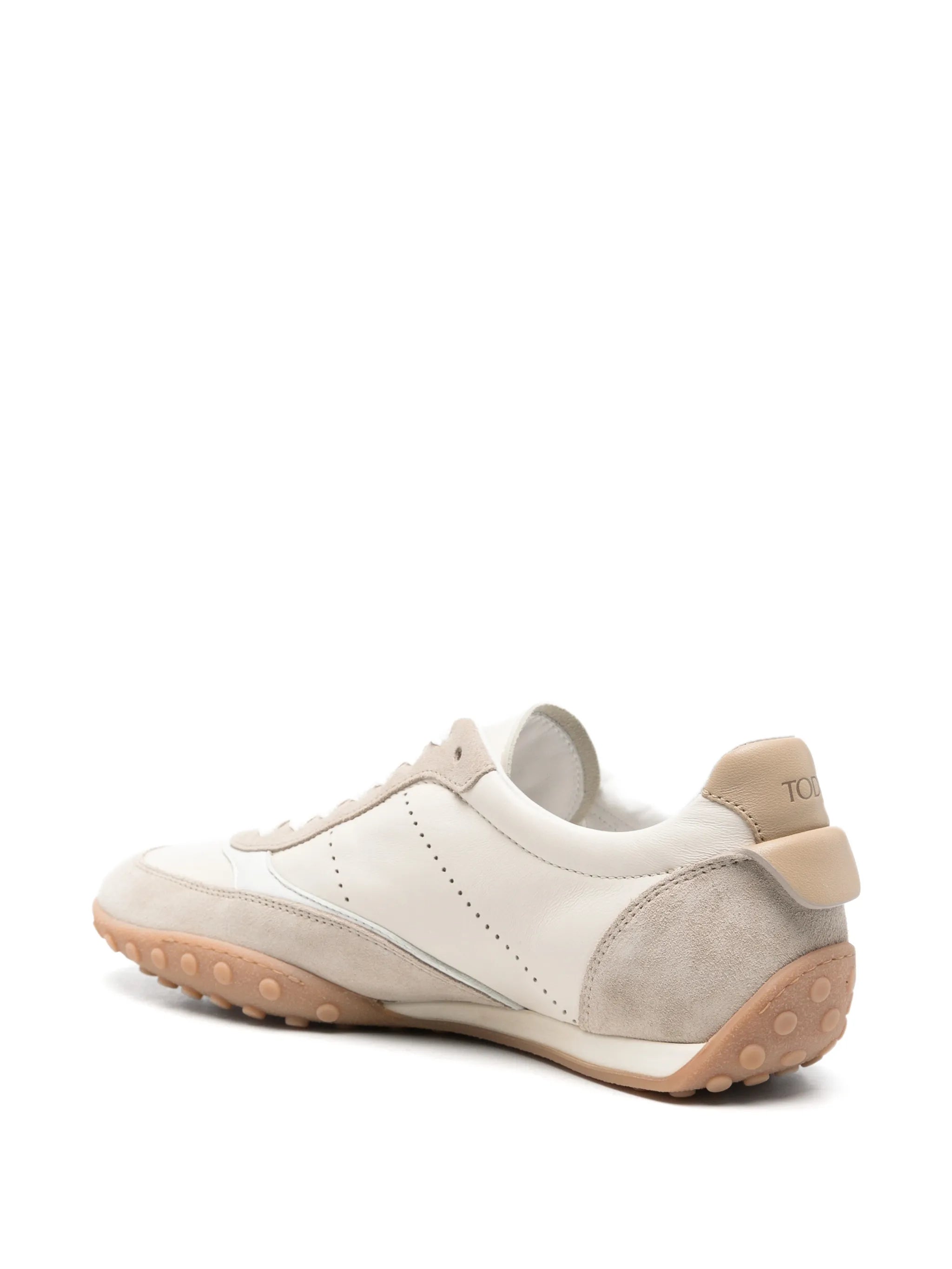 suede-panelled sneakers
