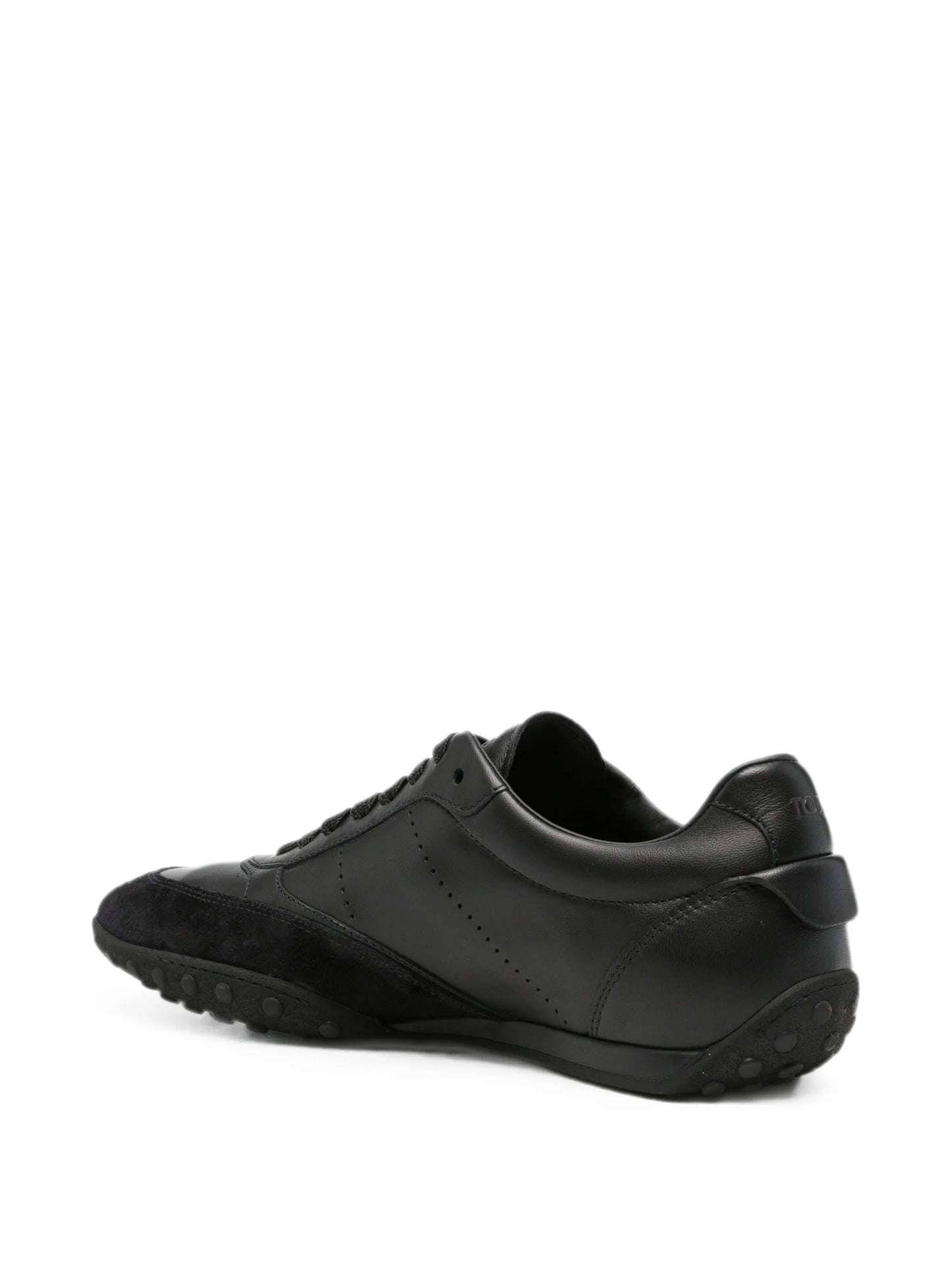 logo-debossed panelled sneakers