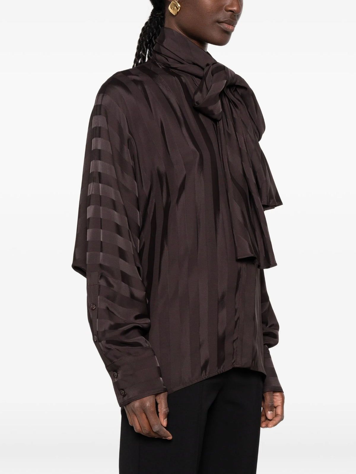 oversized kimono shirt - chocolate