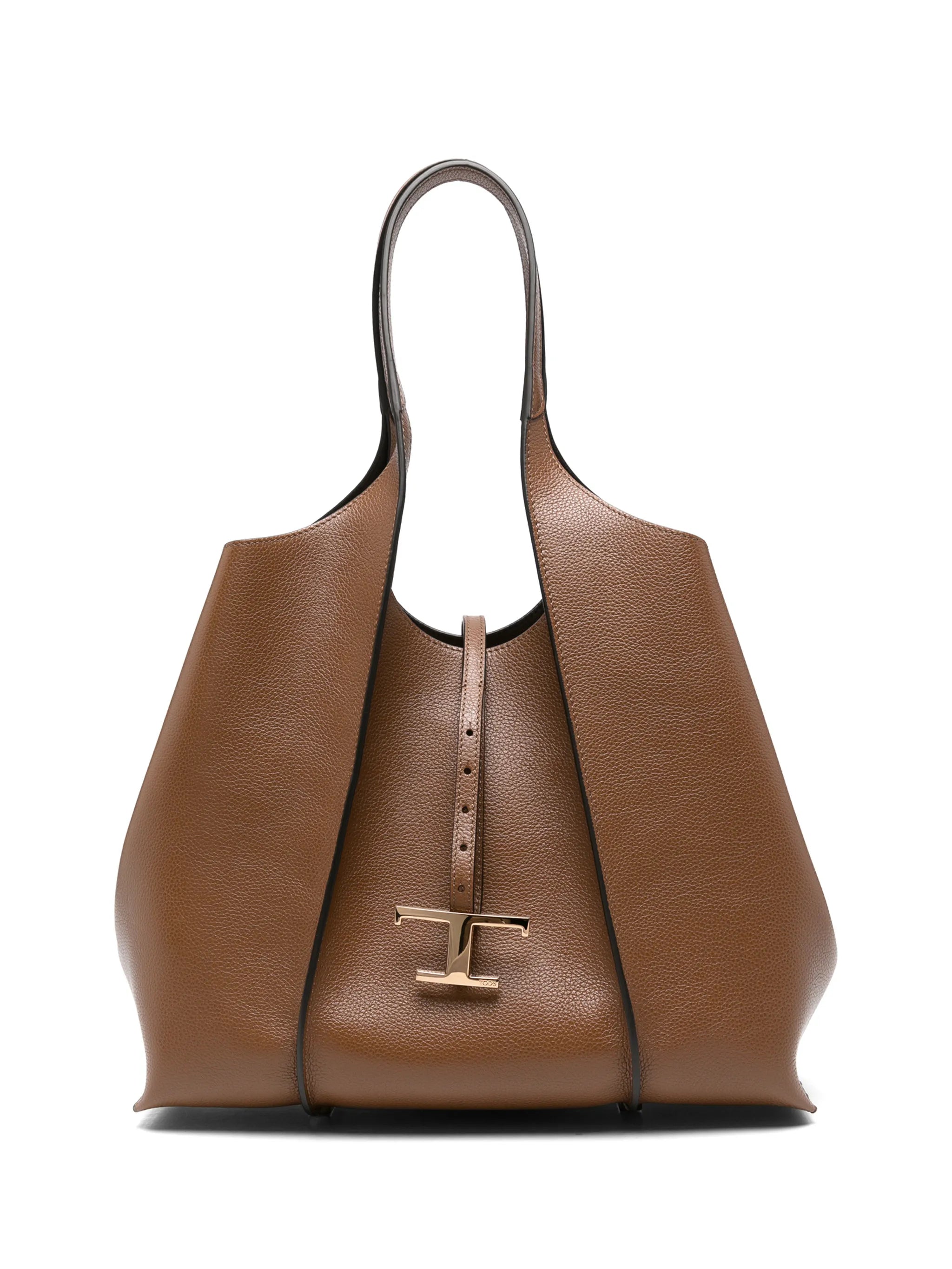 T Timeless shopping bag in leather medium